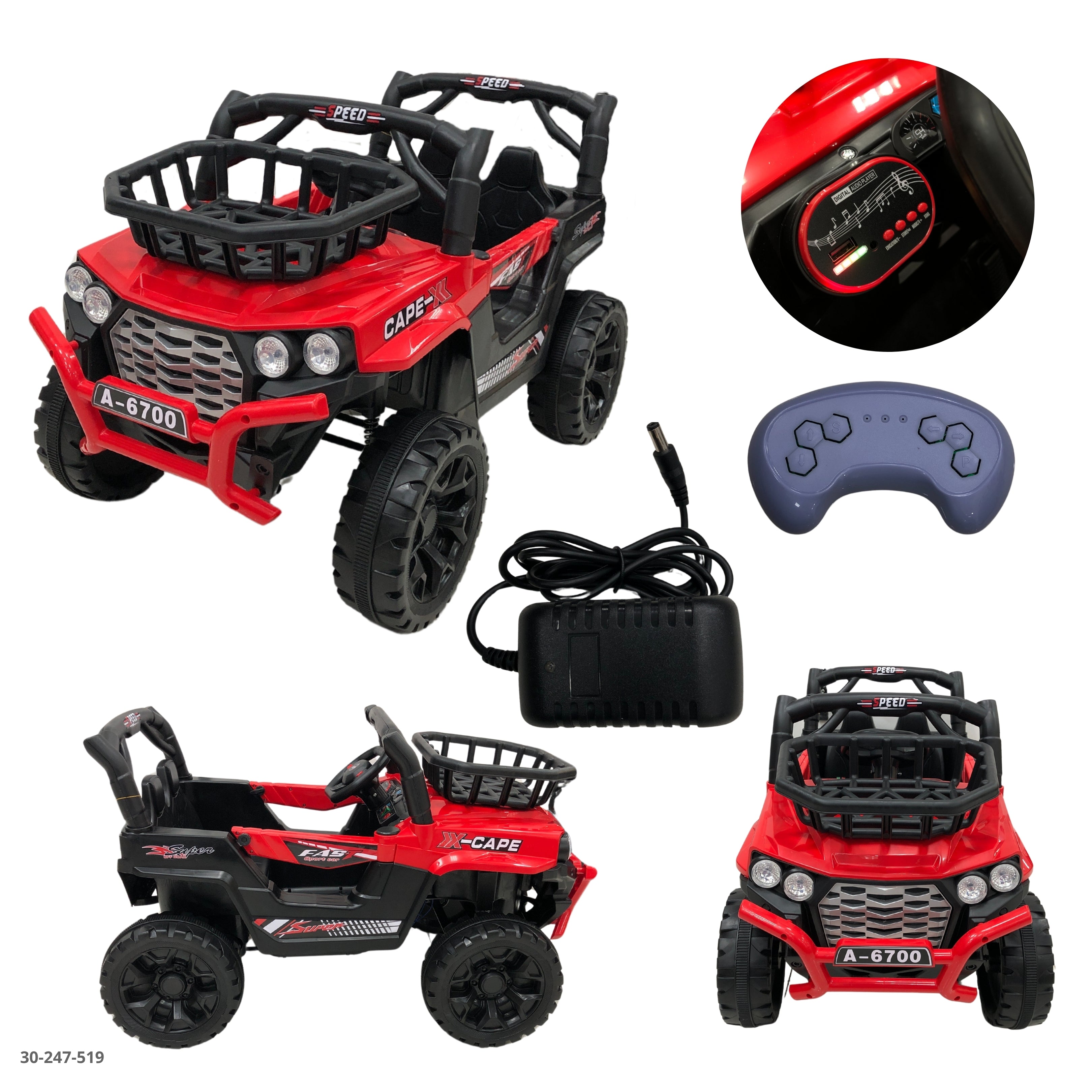 CARRO ROJO PARA NIÑOS