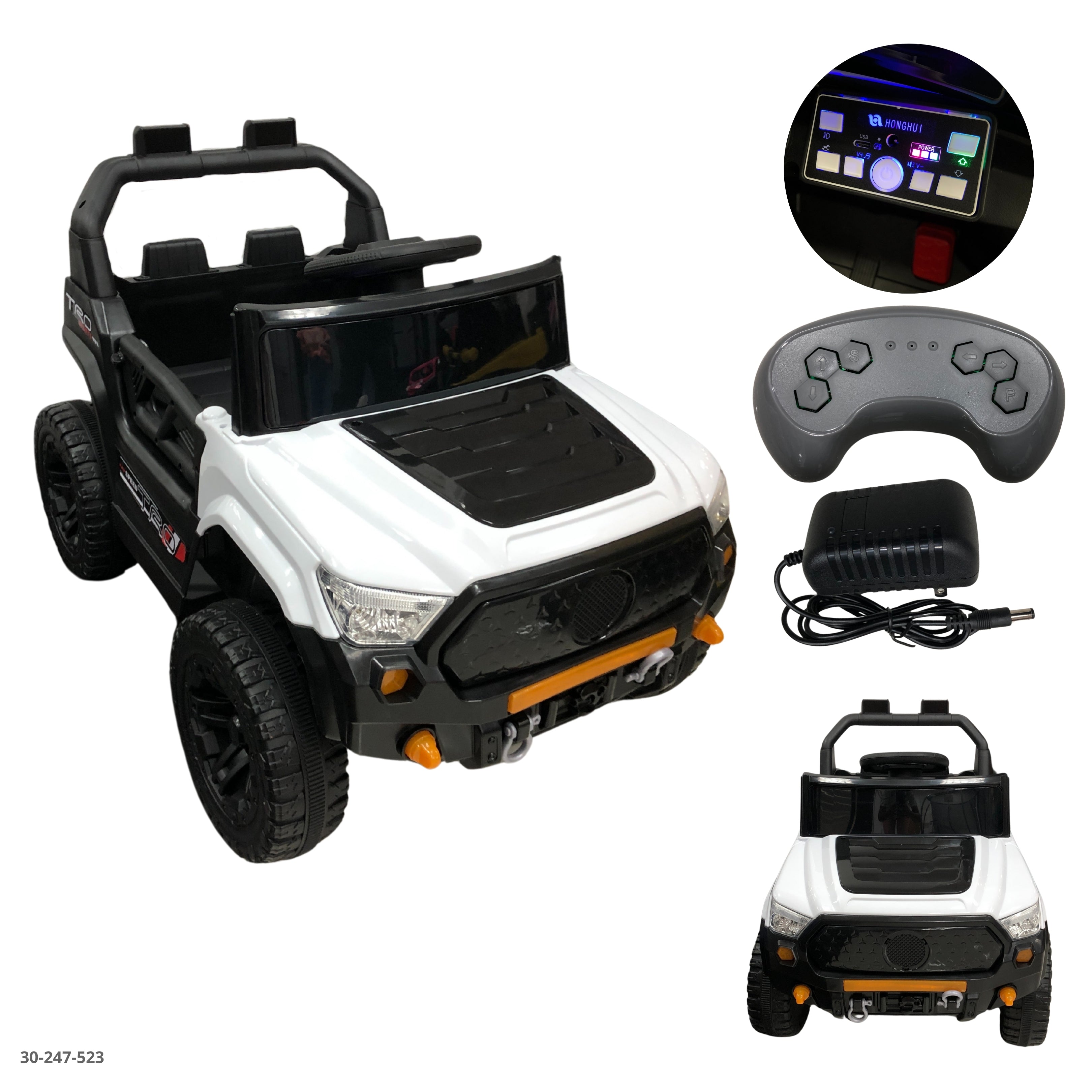 CARRO BLANCO PARA NIÑOS