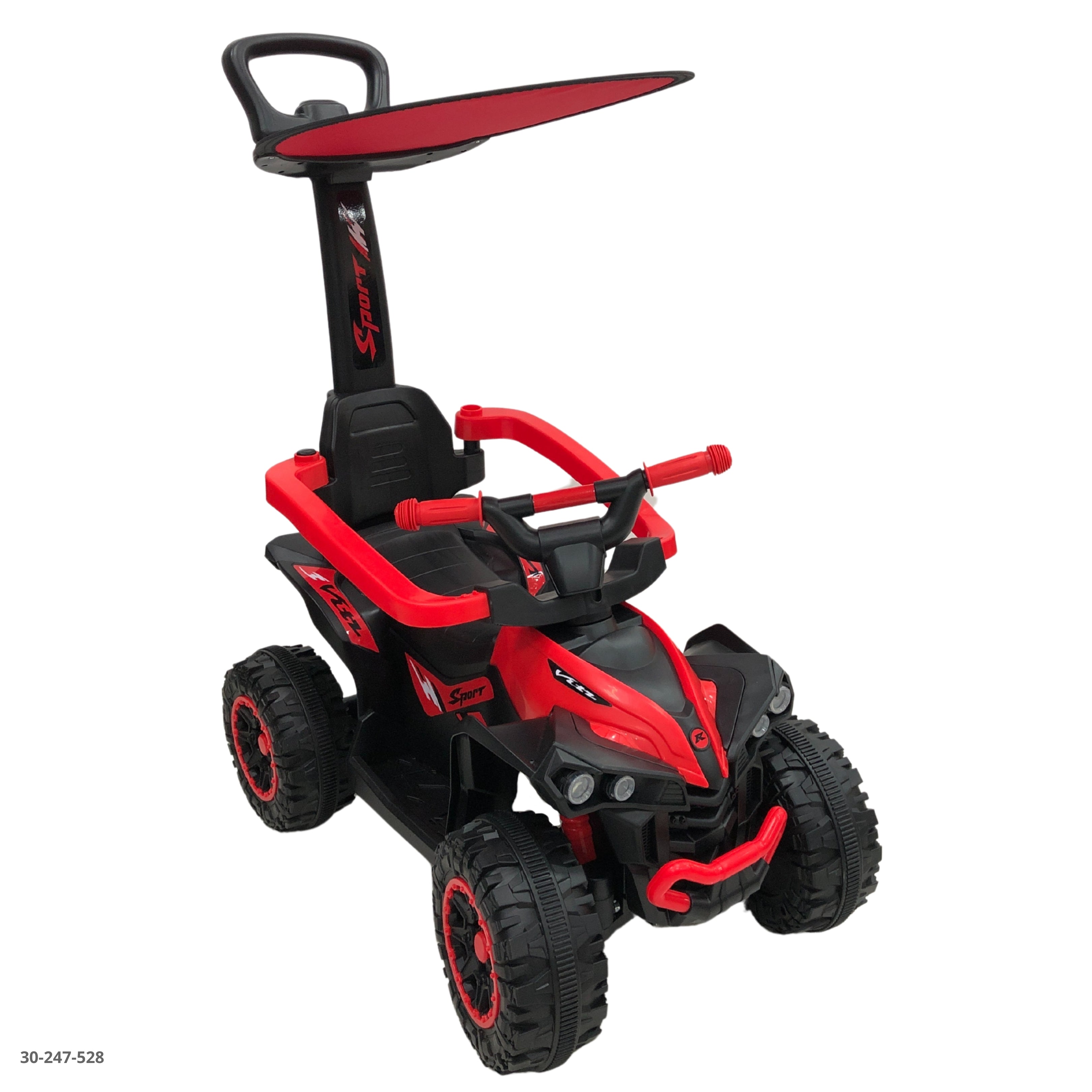MOTO ROJA CON TECHO PARA NIÑOS