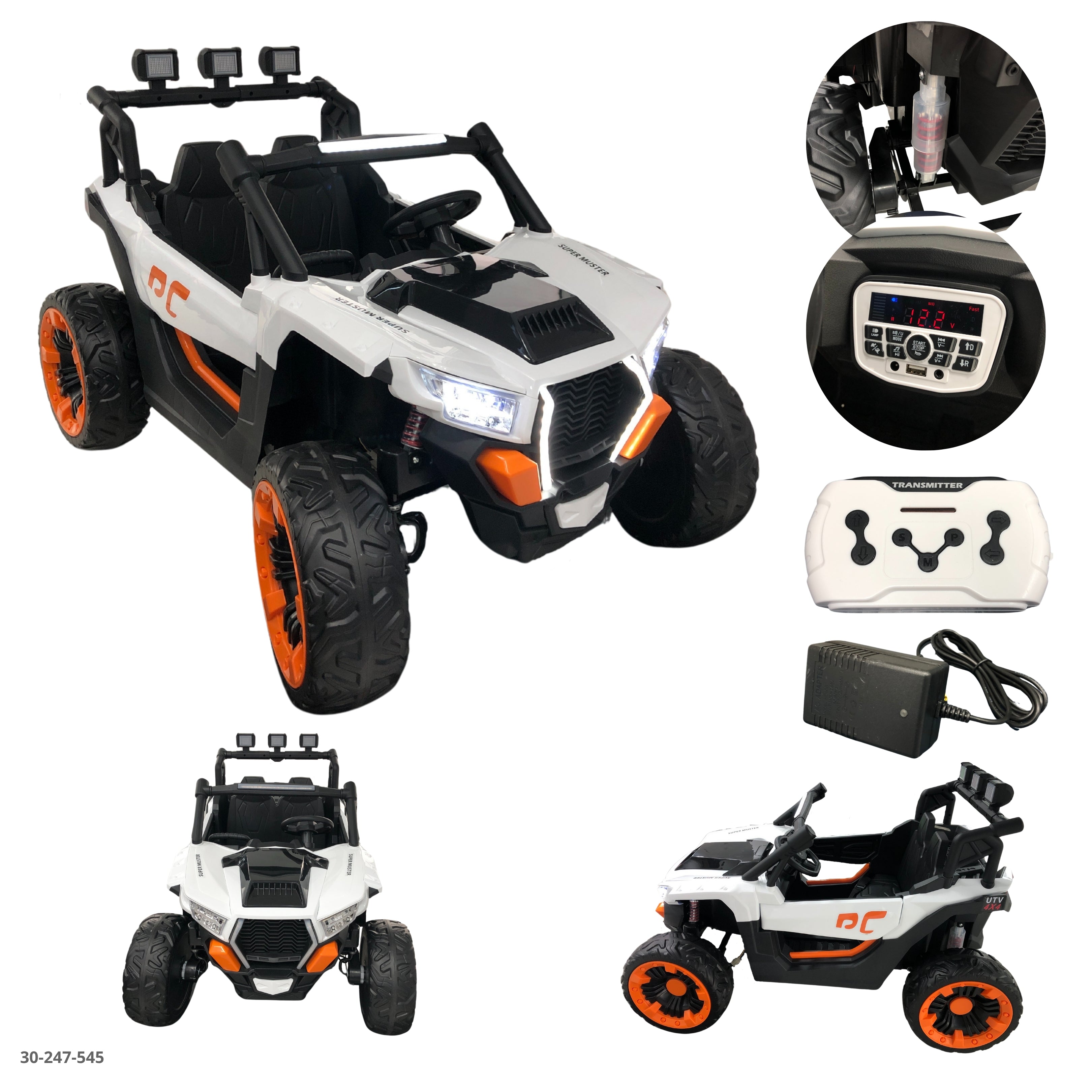 CARRO BLANCO PARA NIÑOS