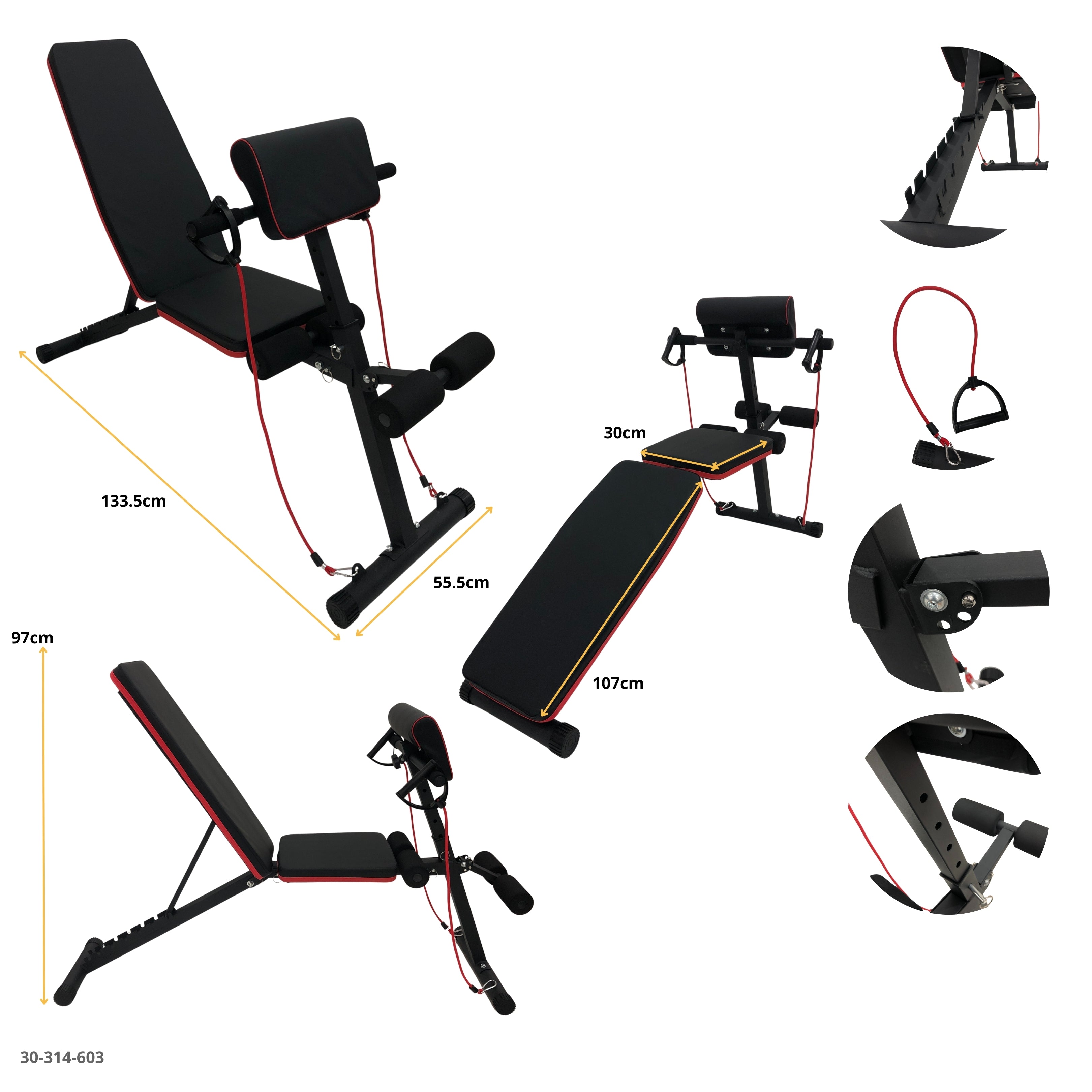 BANCO MULTIFUNCIONAL PARA EJERCICIOS 4 EN 1