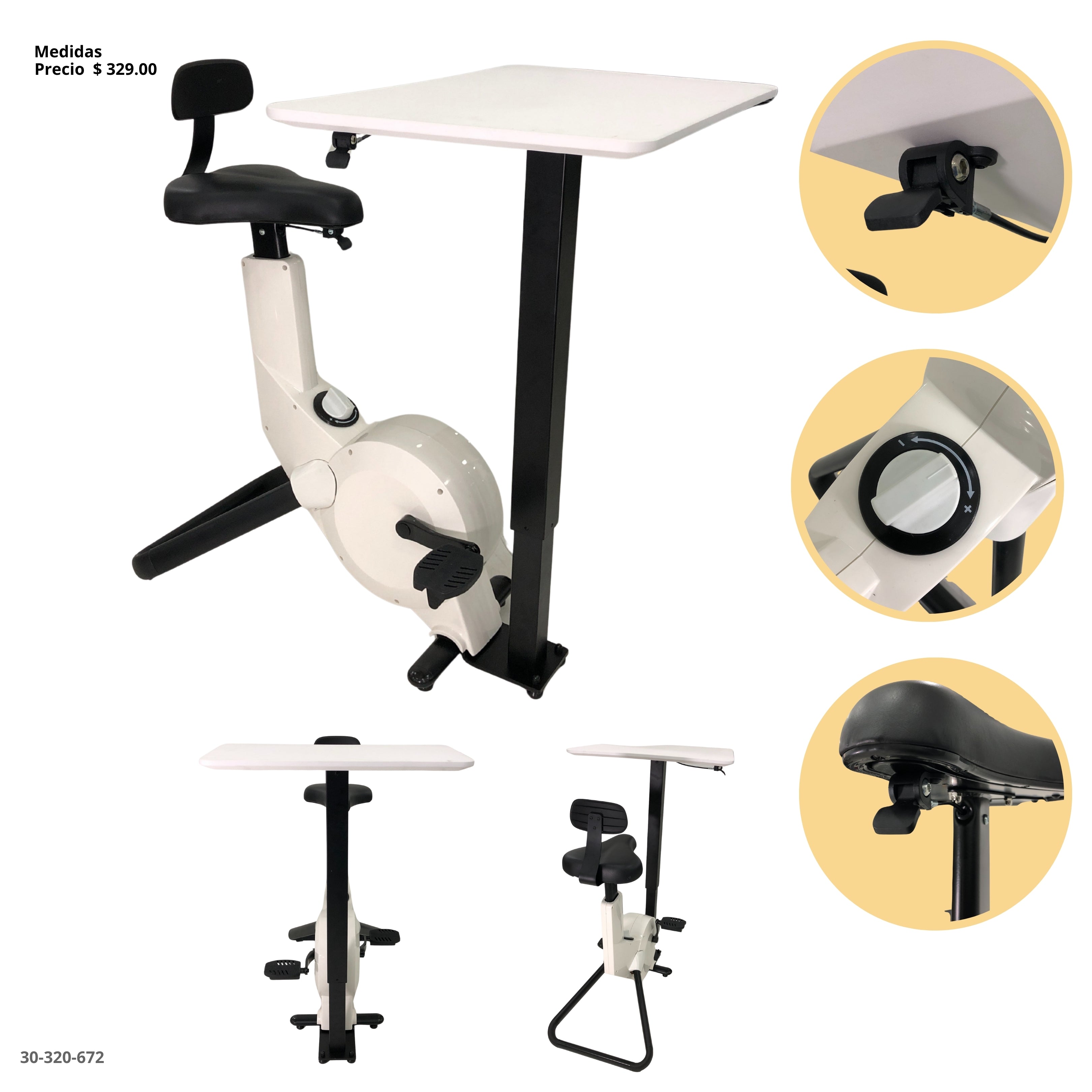 BICICLETA ESTATICA C/MESA DE TRABAJO