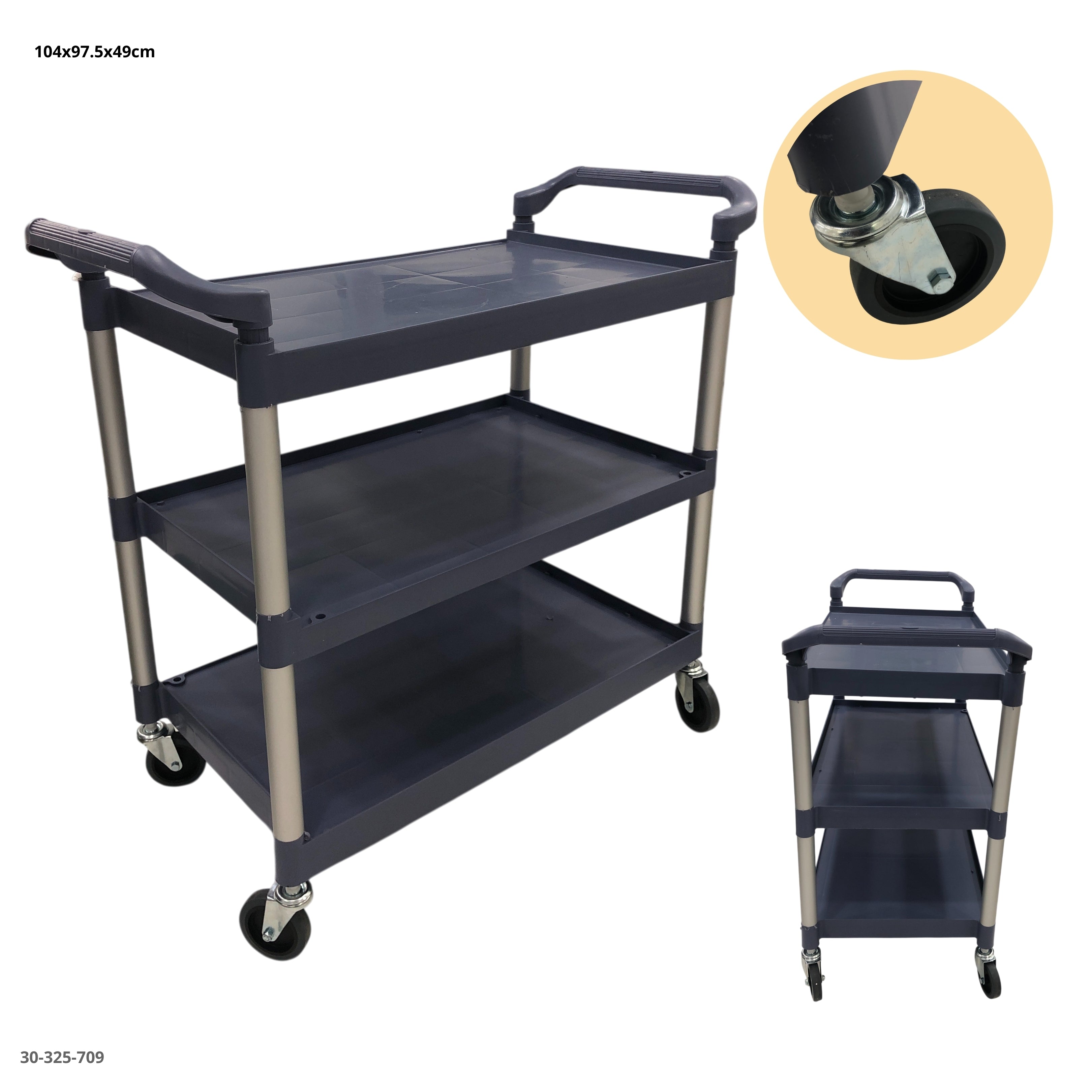 CARRO C/3 NIVELES DE ALMACENAMIENTO GRANDE PARA COMIDA