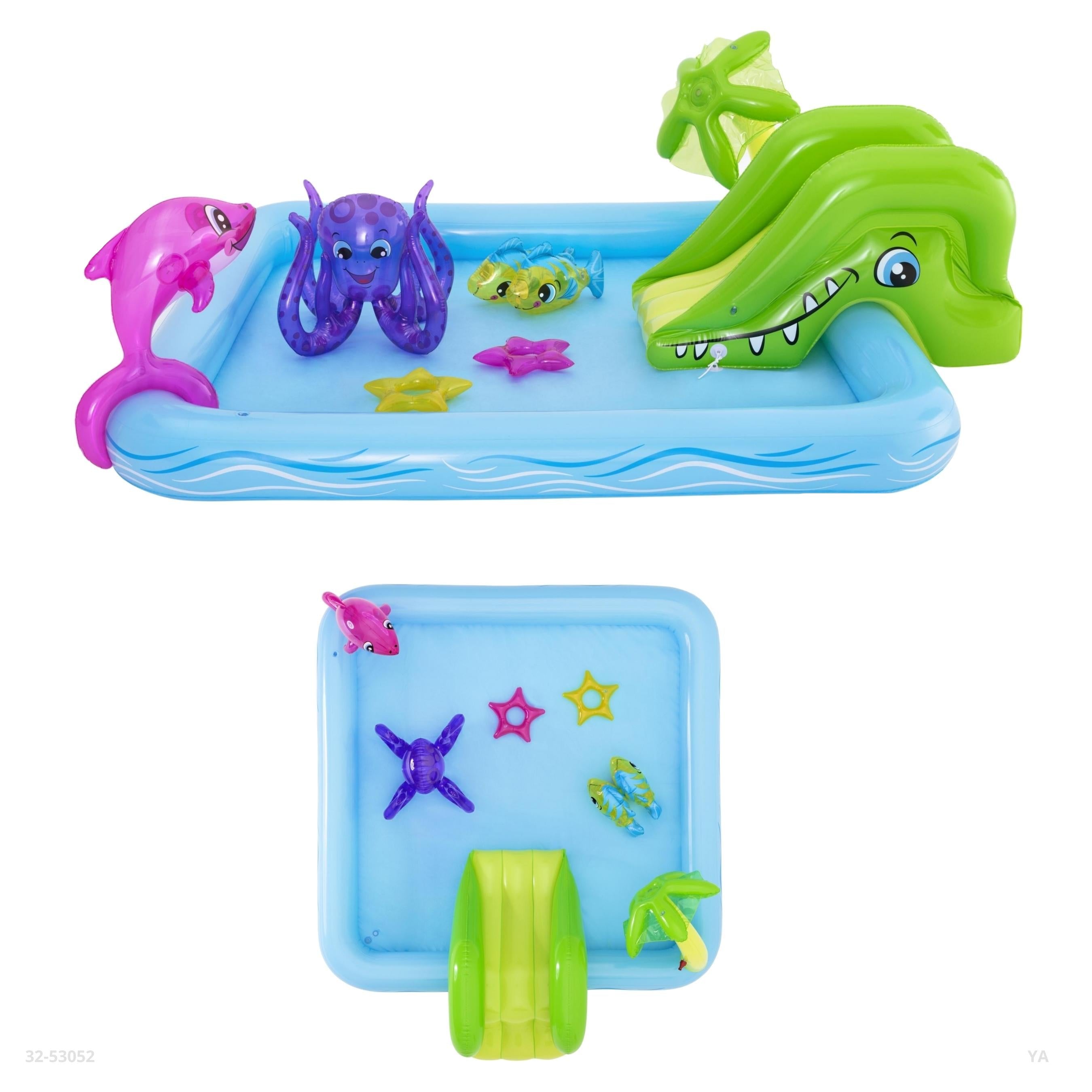 PISCINA INFLABLE PARA BEBES CON TOBOGAN 239*206*86CM