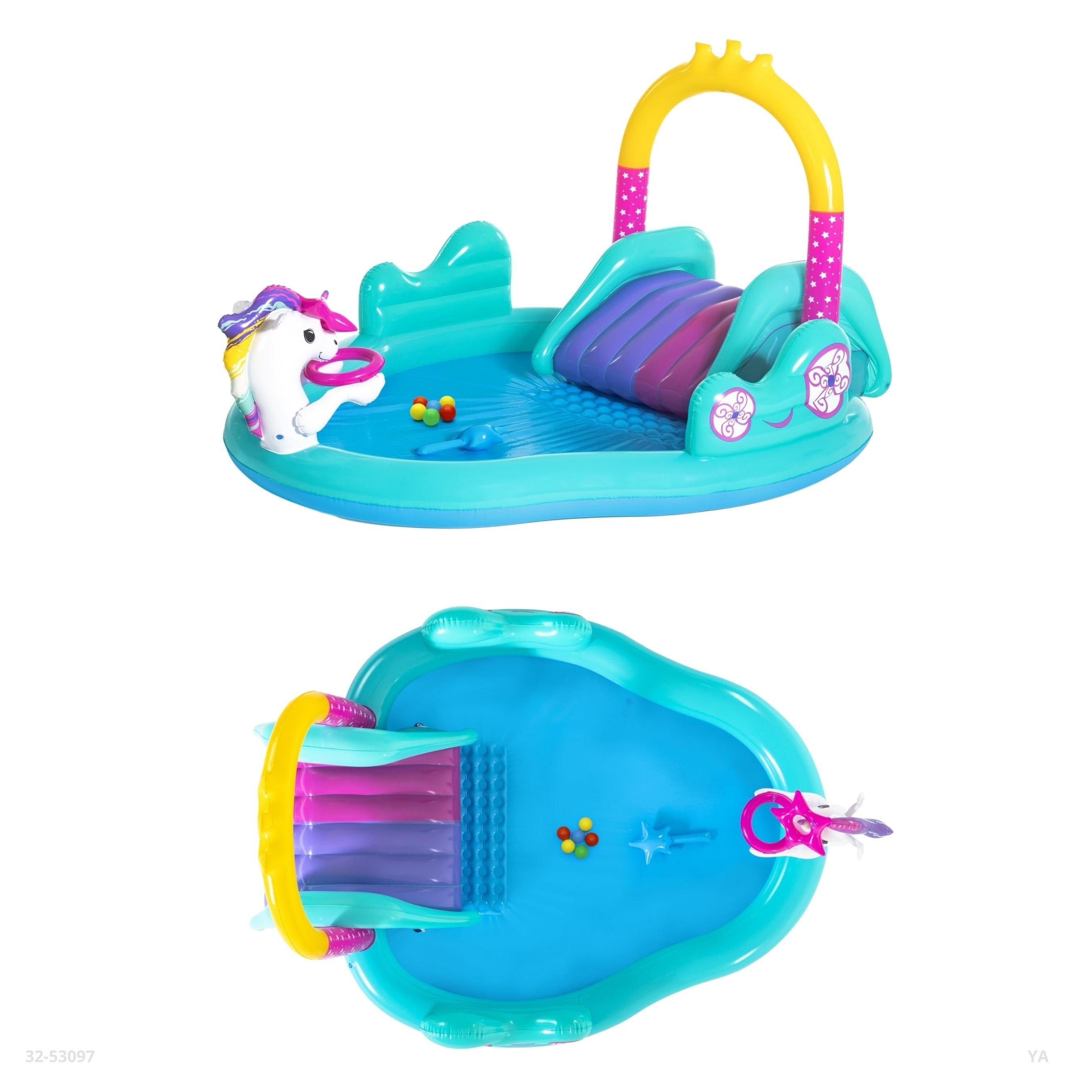 PISCINA INFLABLE PARA BEBES CON TOBOGAN 274*198*137CM