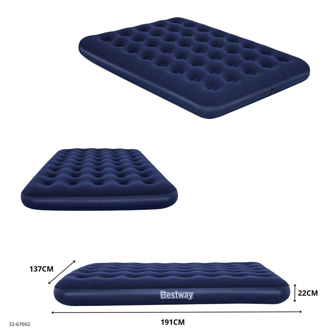 COLCHON INFLABLE FULL AZUL 191*137*22CM