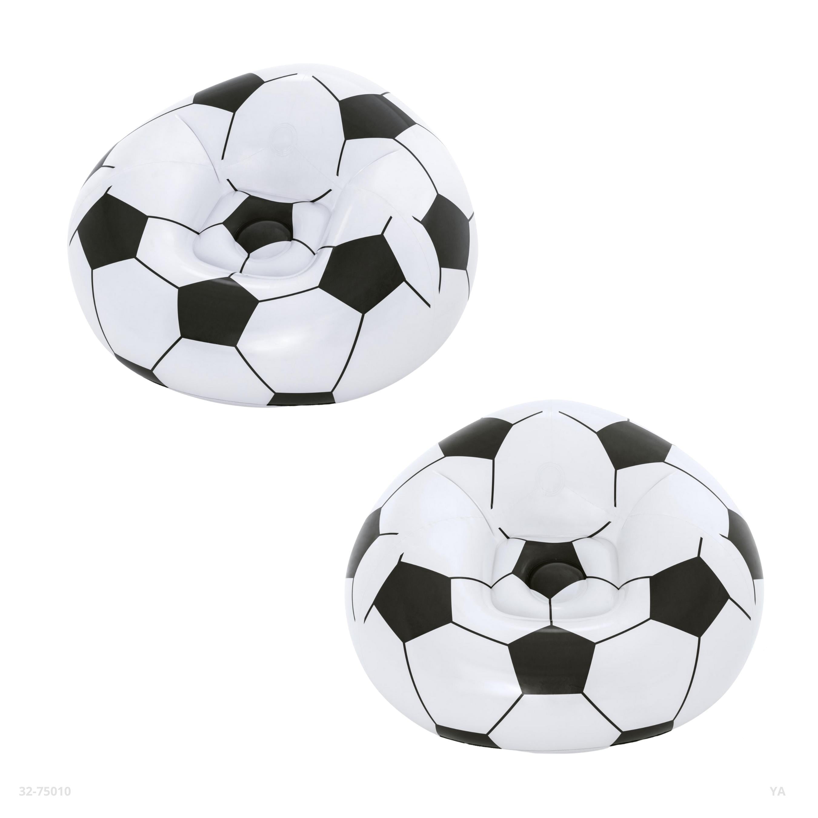 SILLA INFLABLE BALON DE FUTBOL 114*112*66CM