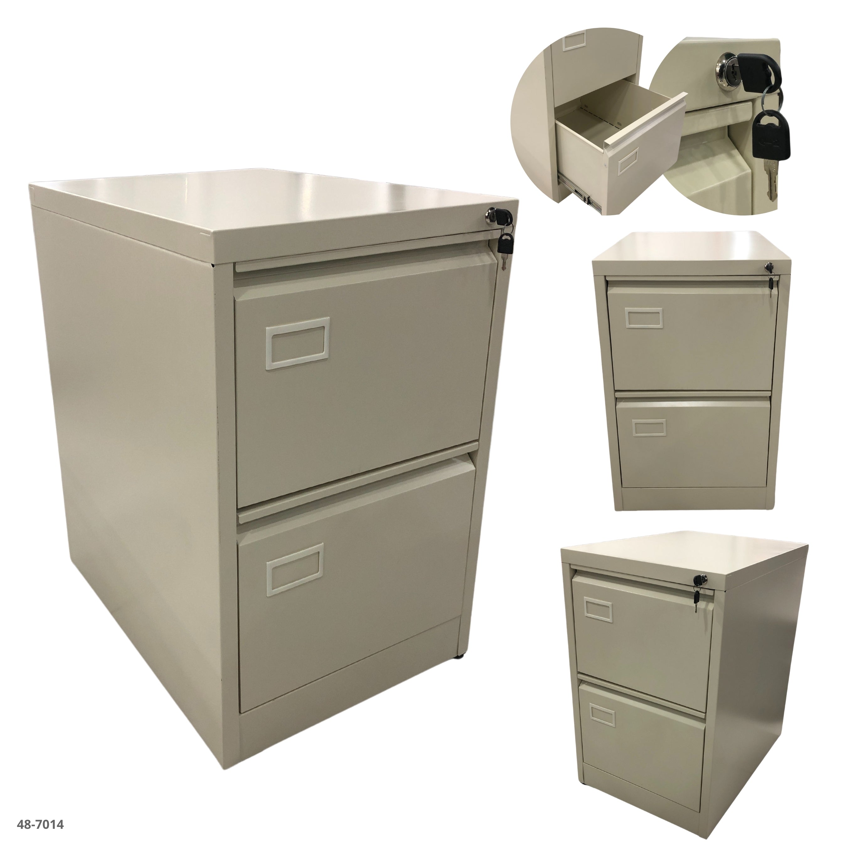 ARCHIVADOR METALICO 2 GAVETAS BEIGE