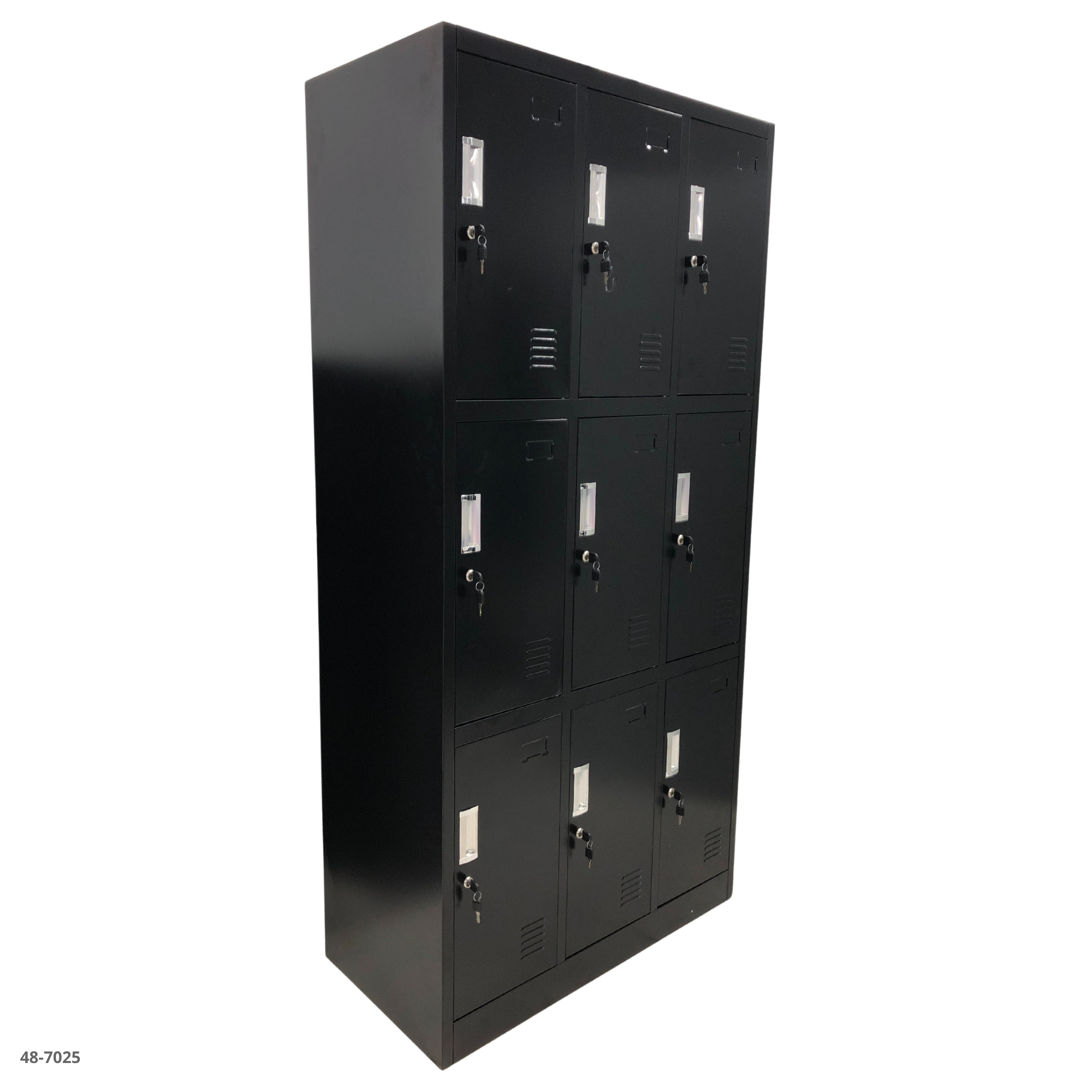 CASILLERO METALICO NEGRO 9 PUERTAS