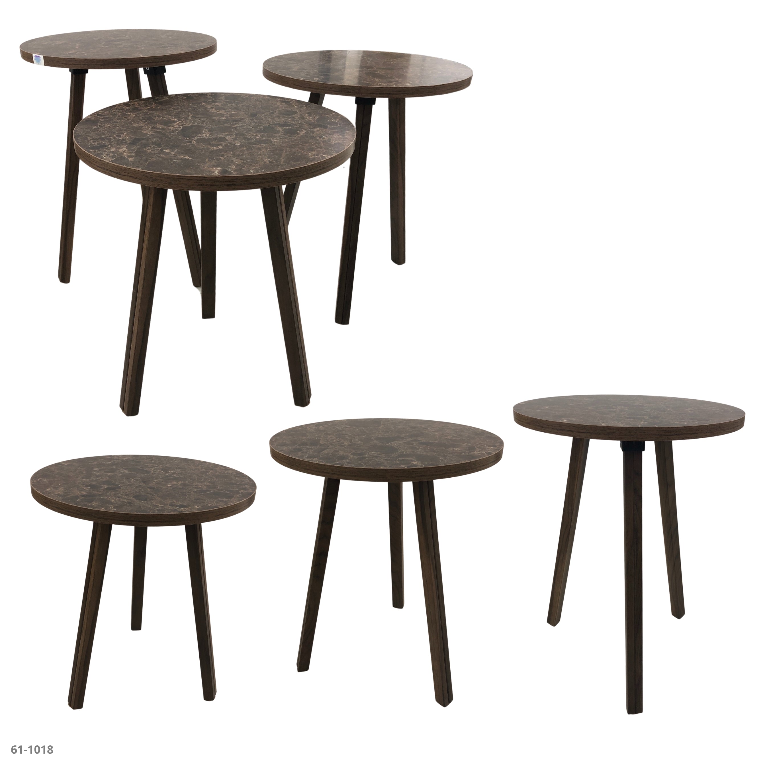 JGO MESITAS 3 PZA CHOCOLATE/NUEZ