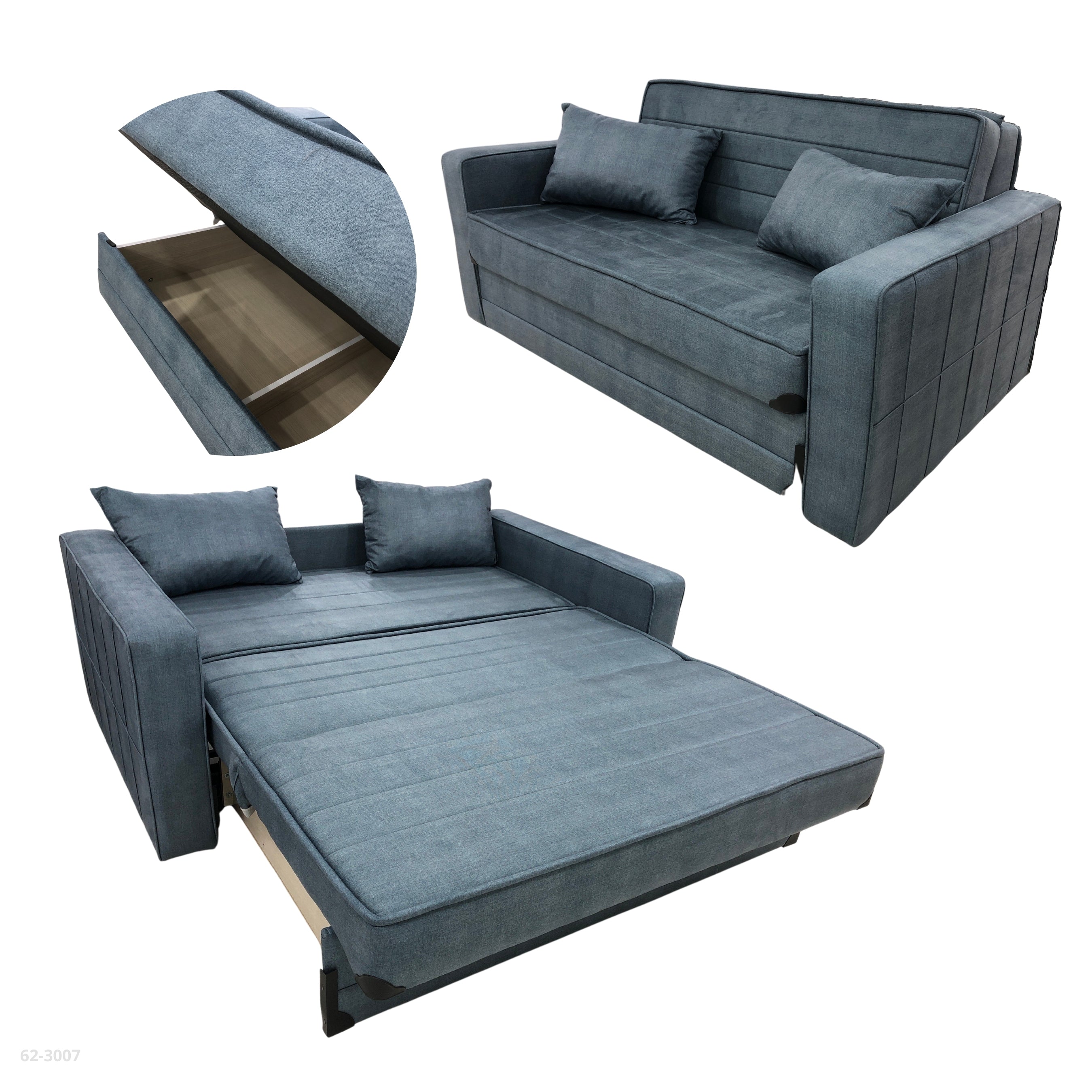 BLUE SOFA BED 169CM*190CM SELENA