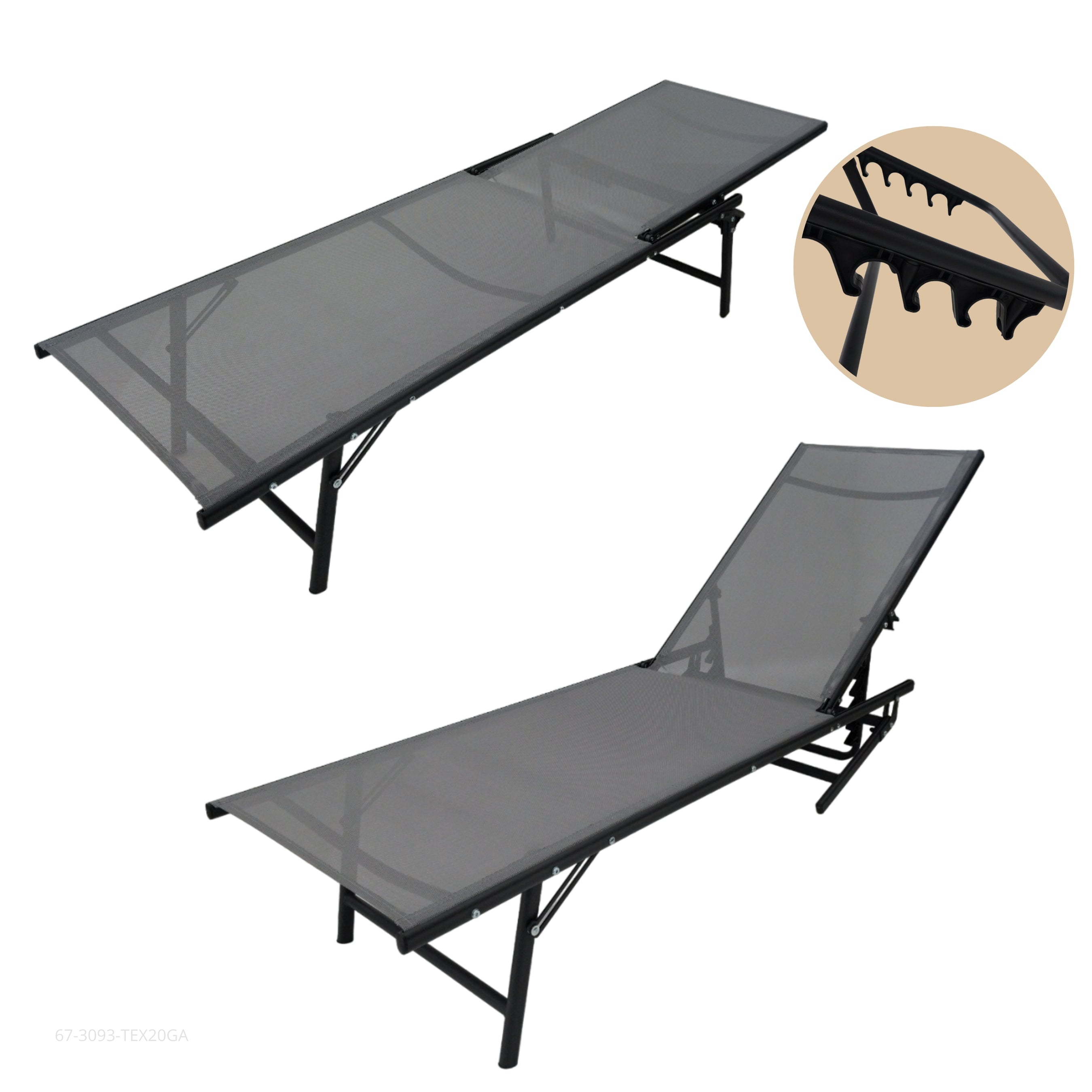 BEACH CHAIR / 67-3093-TEX20GA