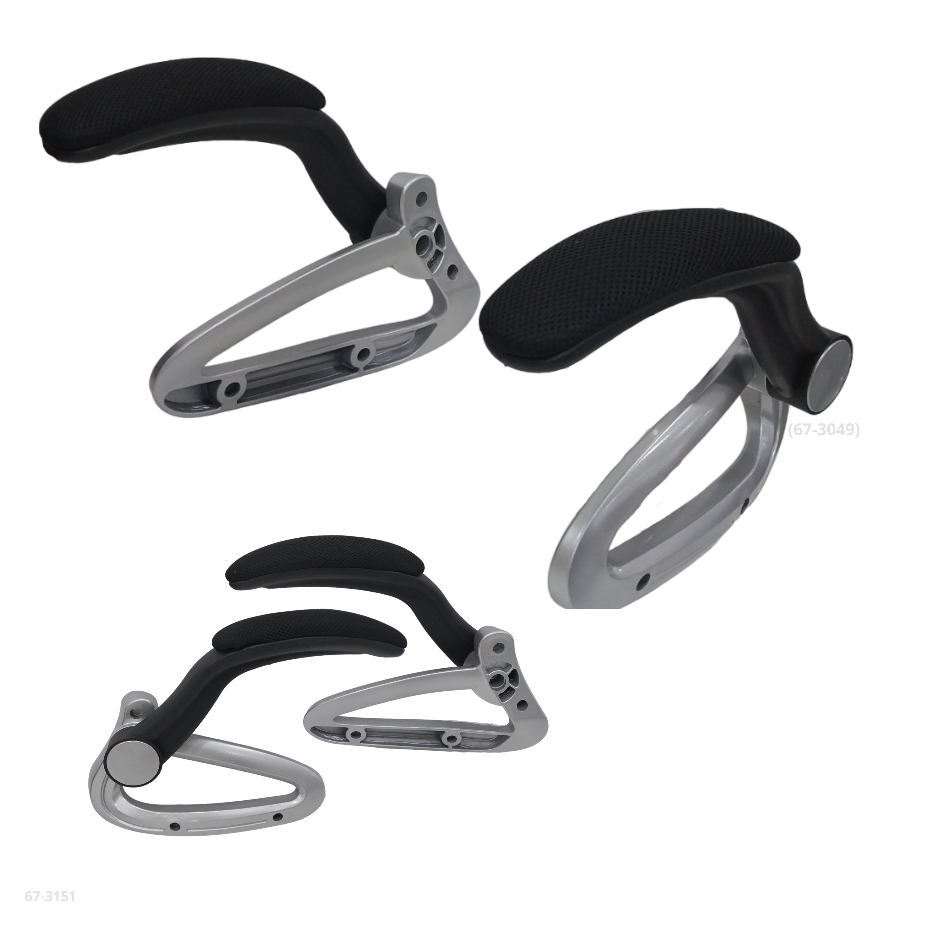 JUEGO REPOSA BRAZOS CON ALMOHADILLA