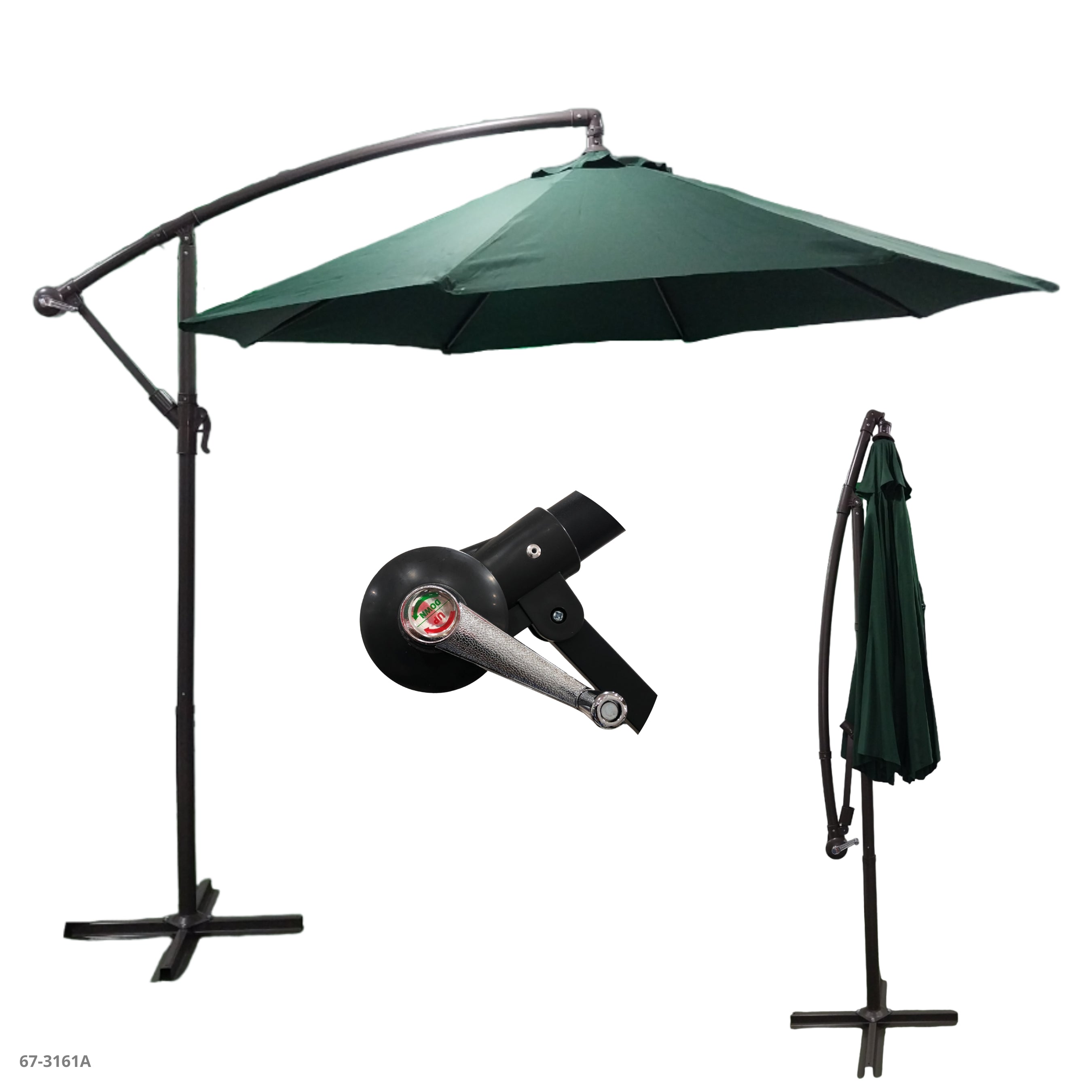 BEACH UMBRELLA 2.5MX 2.2M KHAKI / 67-3157A