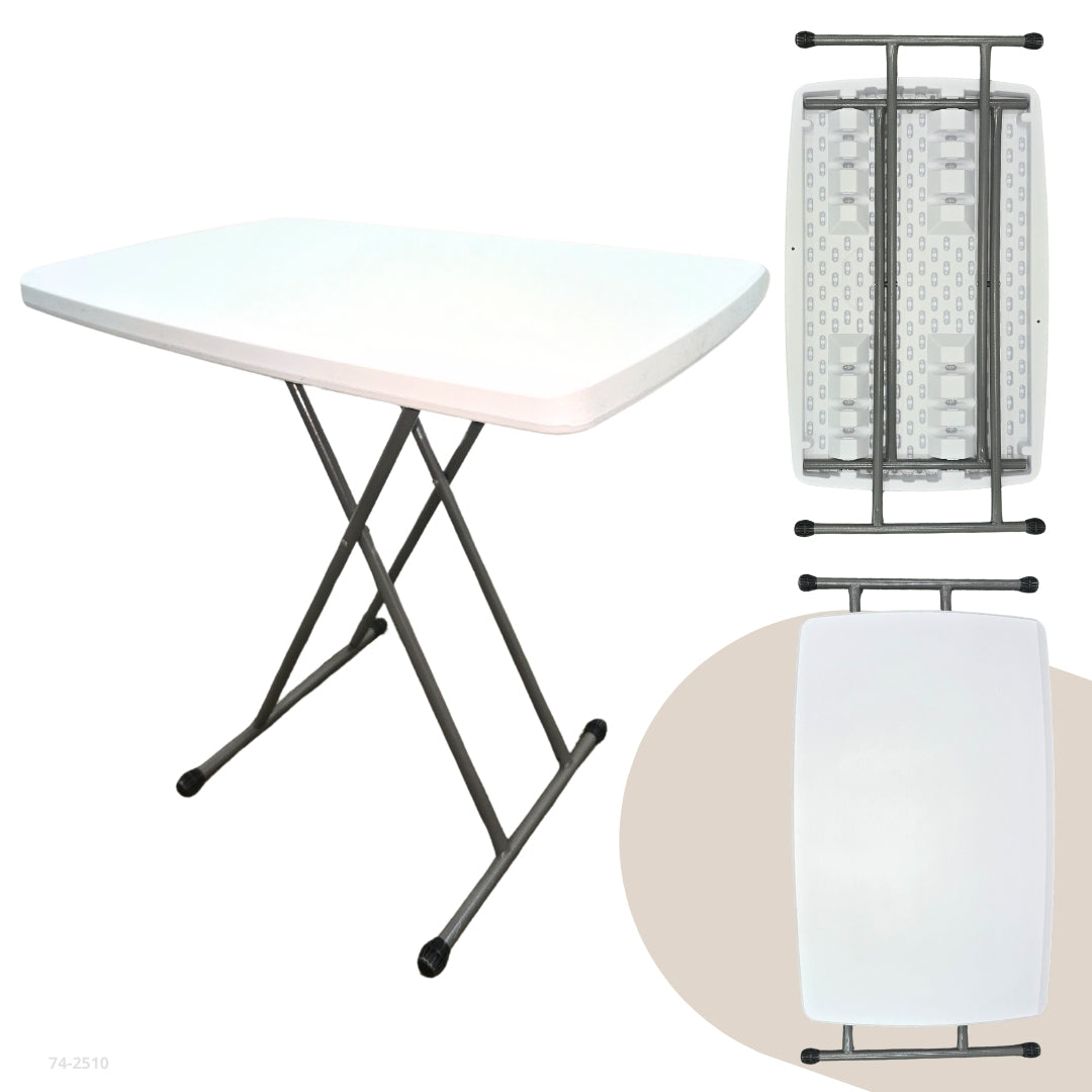 MESA PERSONAL DE PLASTICO BLANCO 75.5X49-74X49 cm