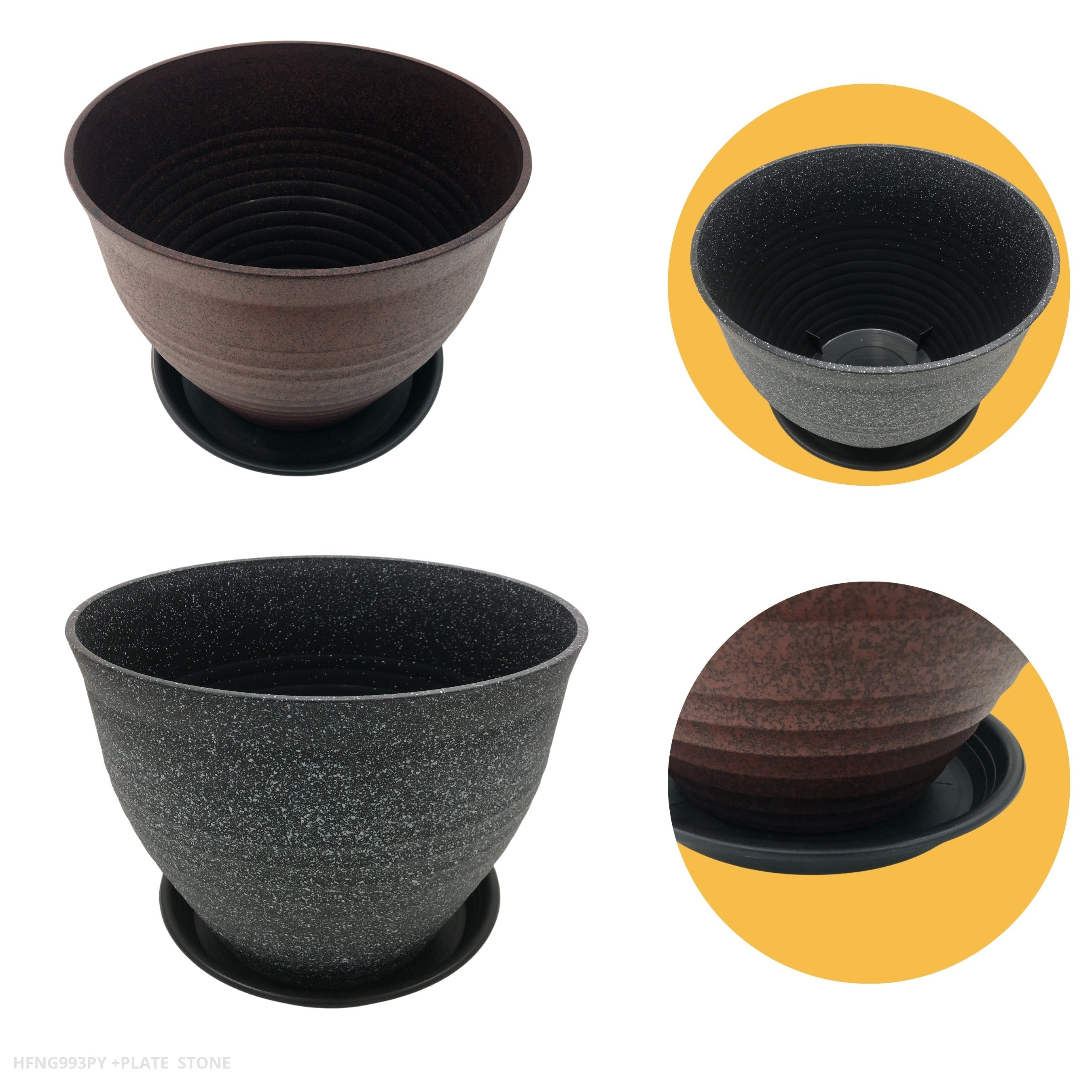 MACETERO GRIS 42*34CM