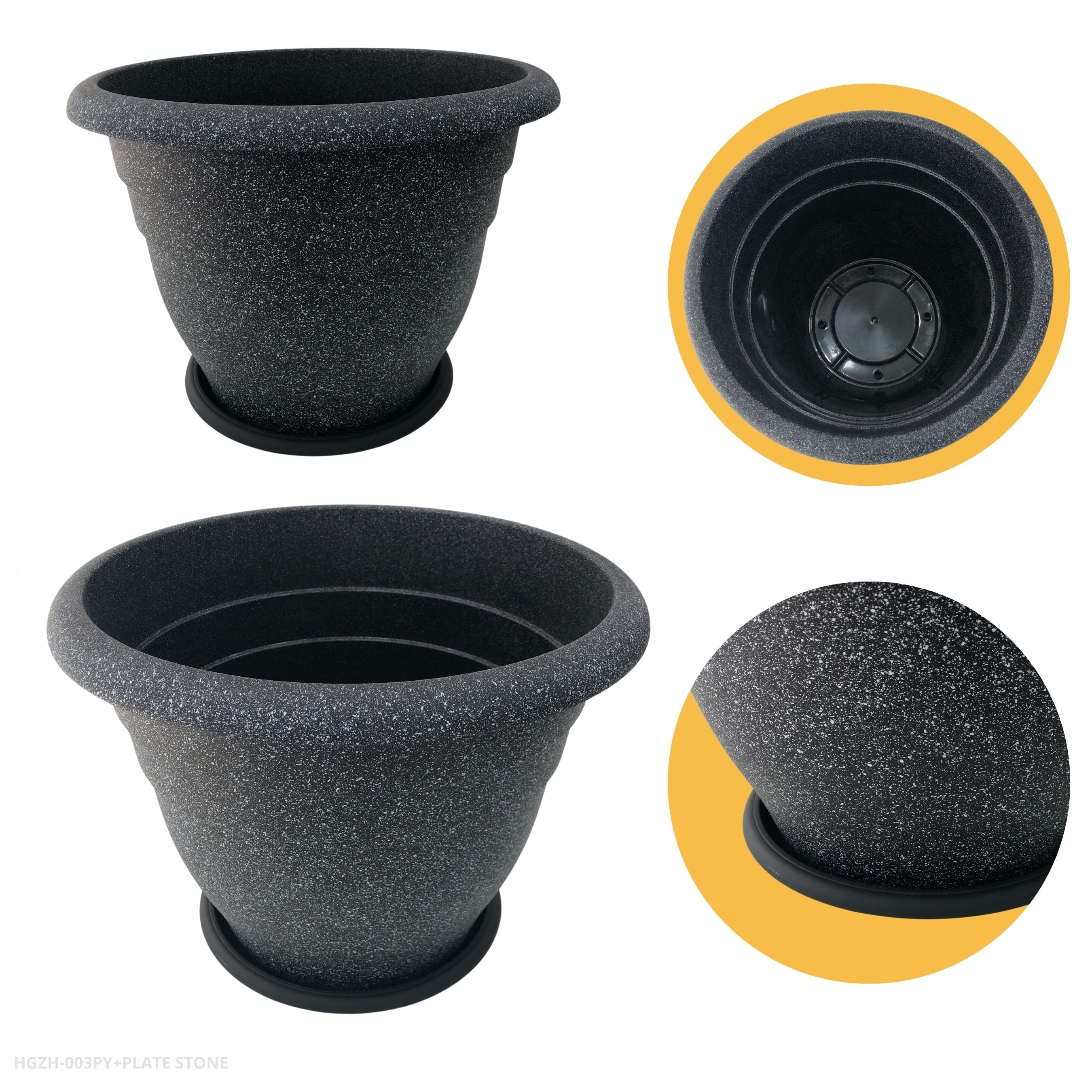 MACETERO GRIS 40*31CM