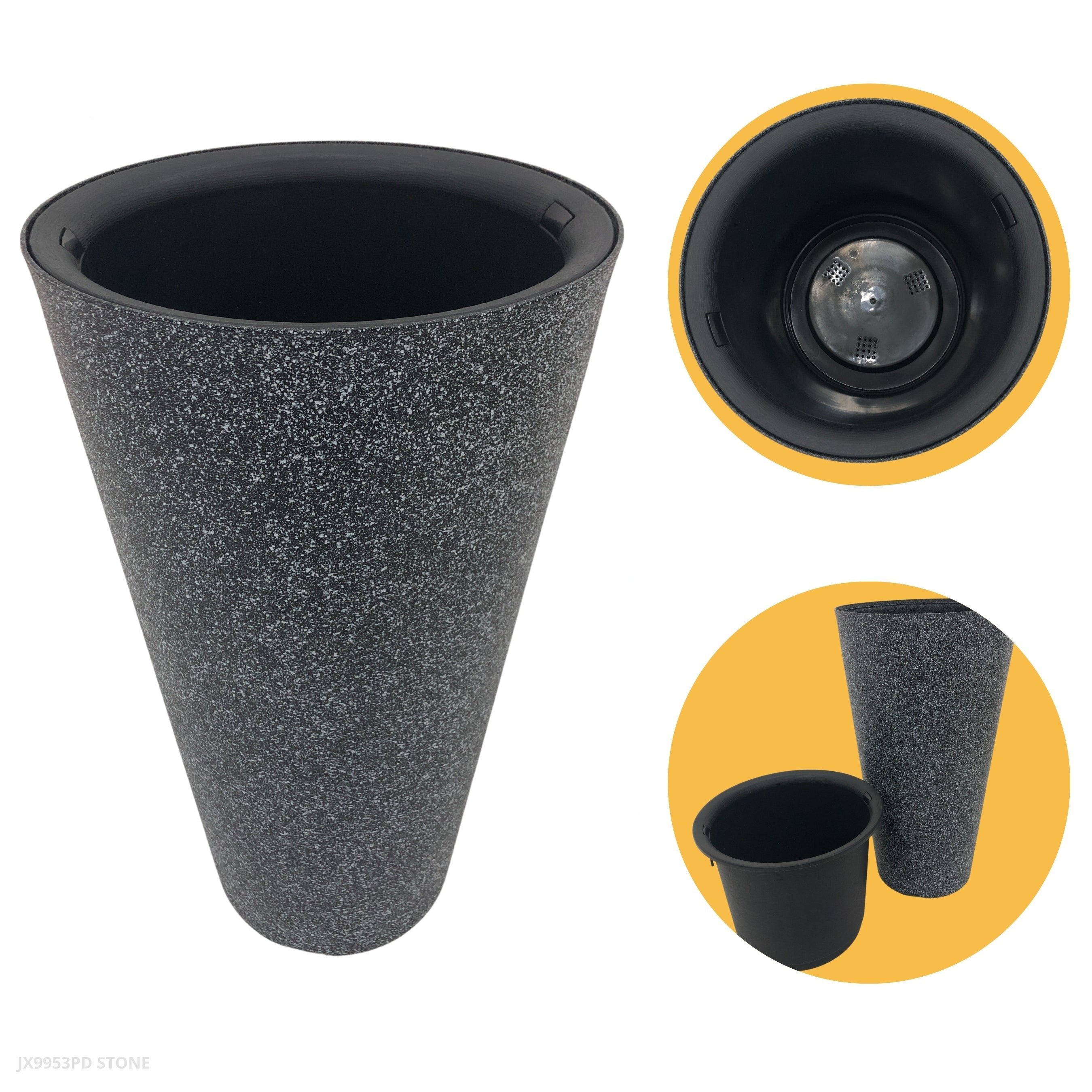 MACETERO GRIS 30*64.5