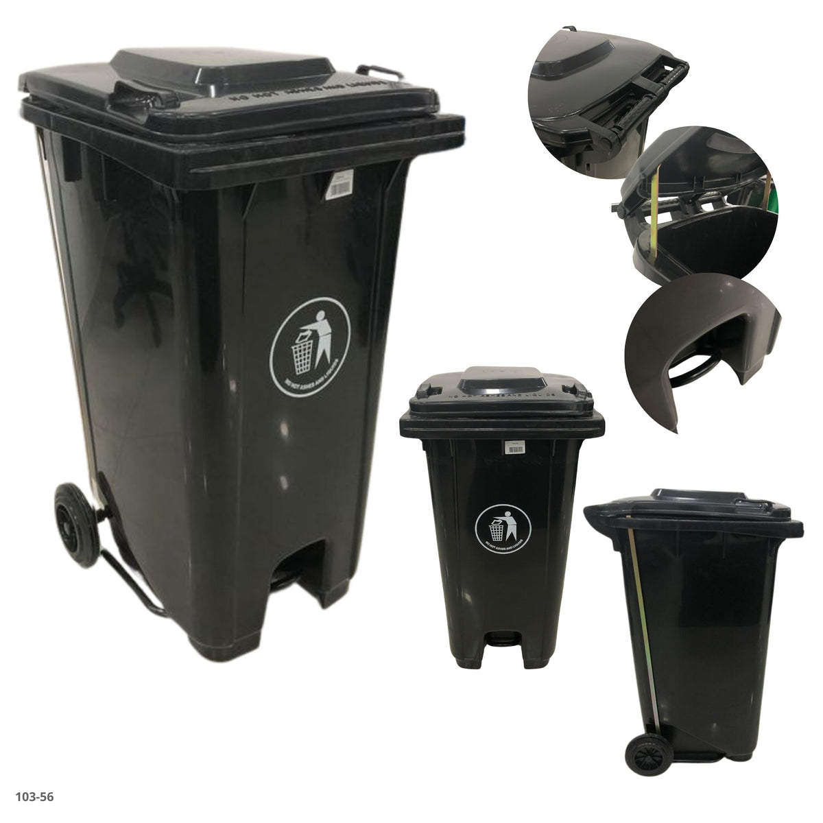 Useable Garbage USABLE EVO 50L WHITE TRASH BIN