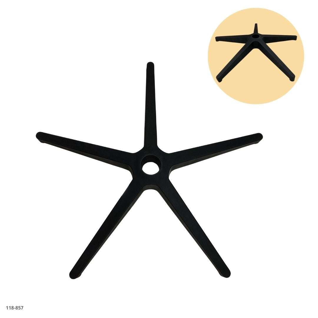 BASE NEGRAS PARA SILLAS DE OFICINA 340MM