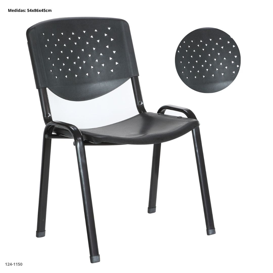 SILLA DE OFICINA METAL/COJIN