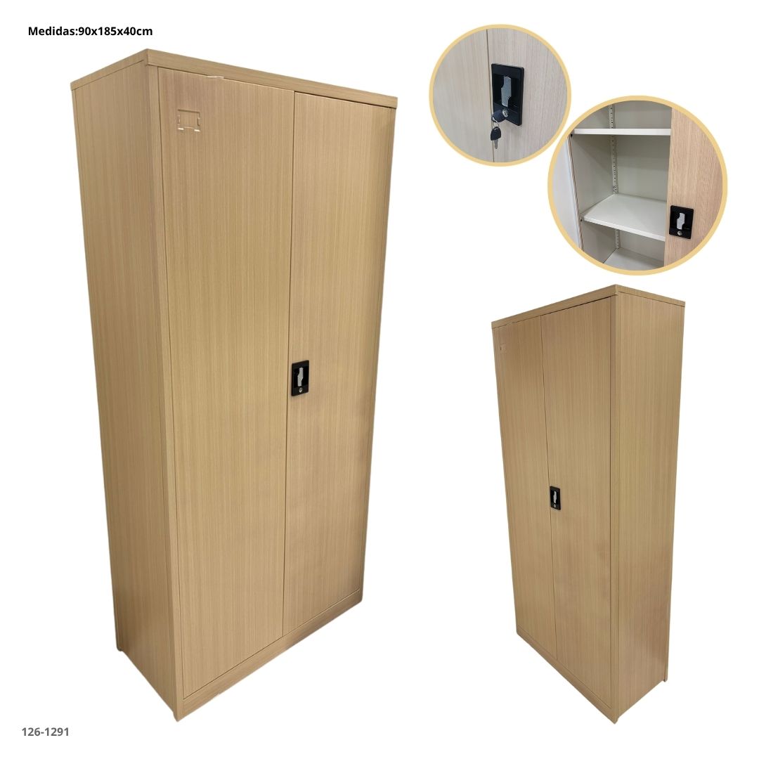 GABINETE METALICO 2 PUERTAS  ESTILO MADERA  PLEGABLE