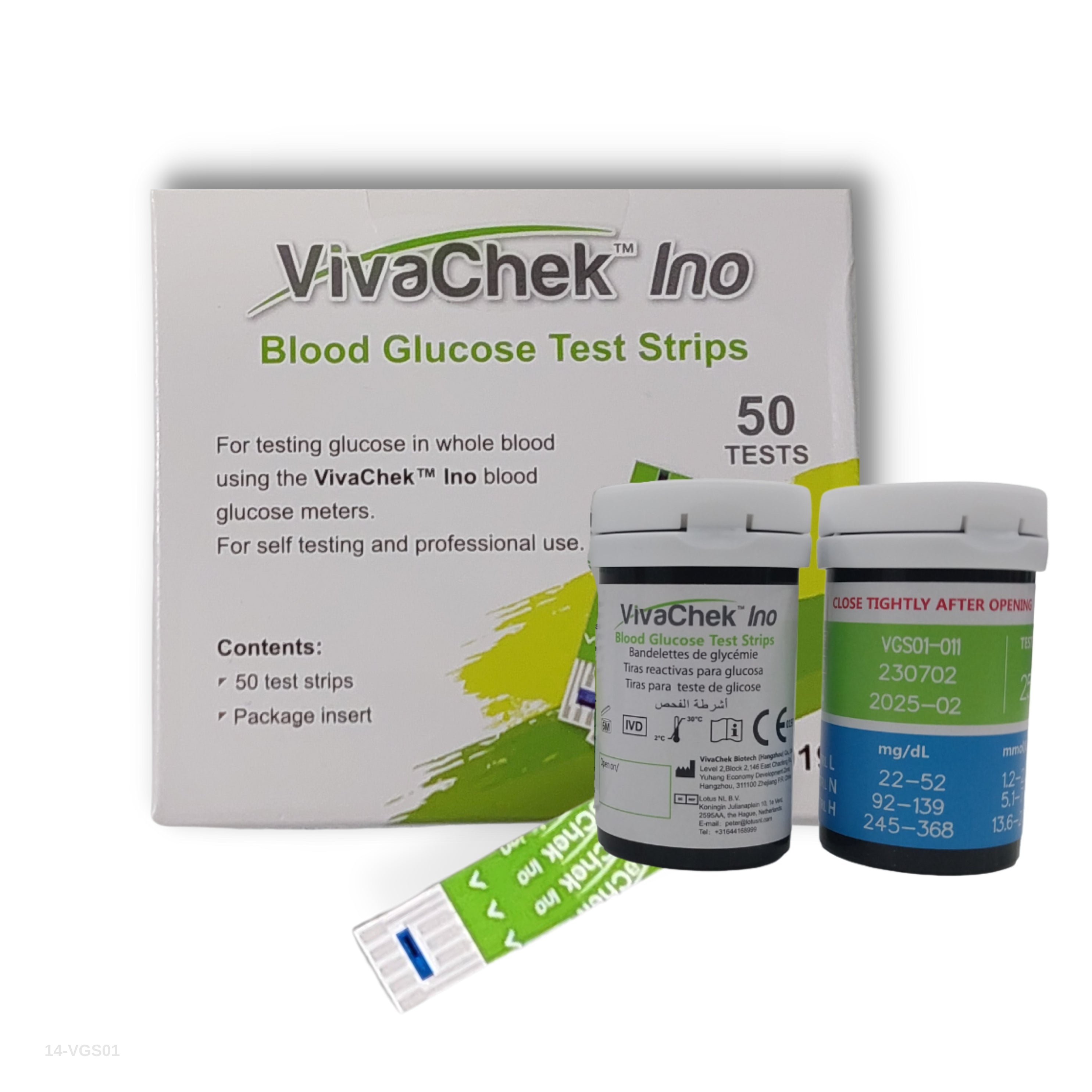 VIVACHECK INO REACTIVE STRIPS (2X25)