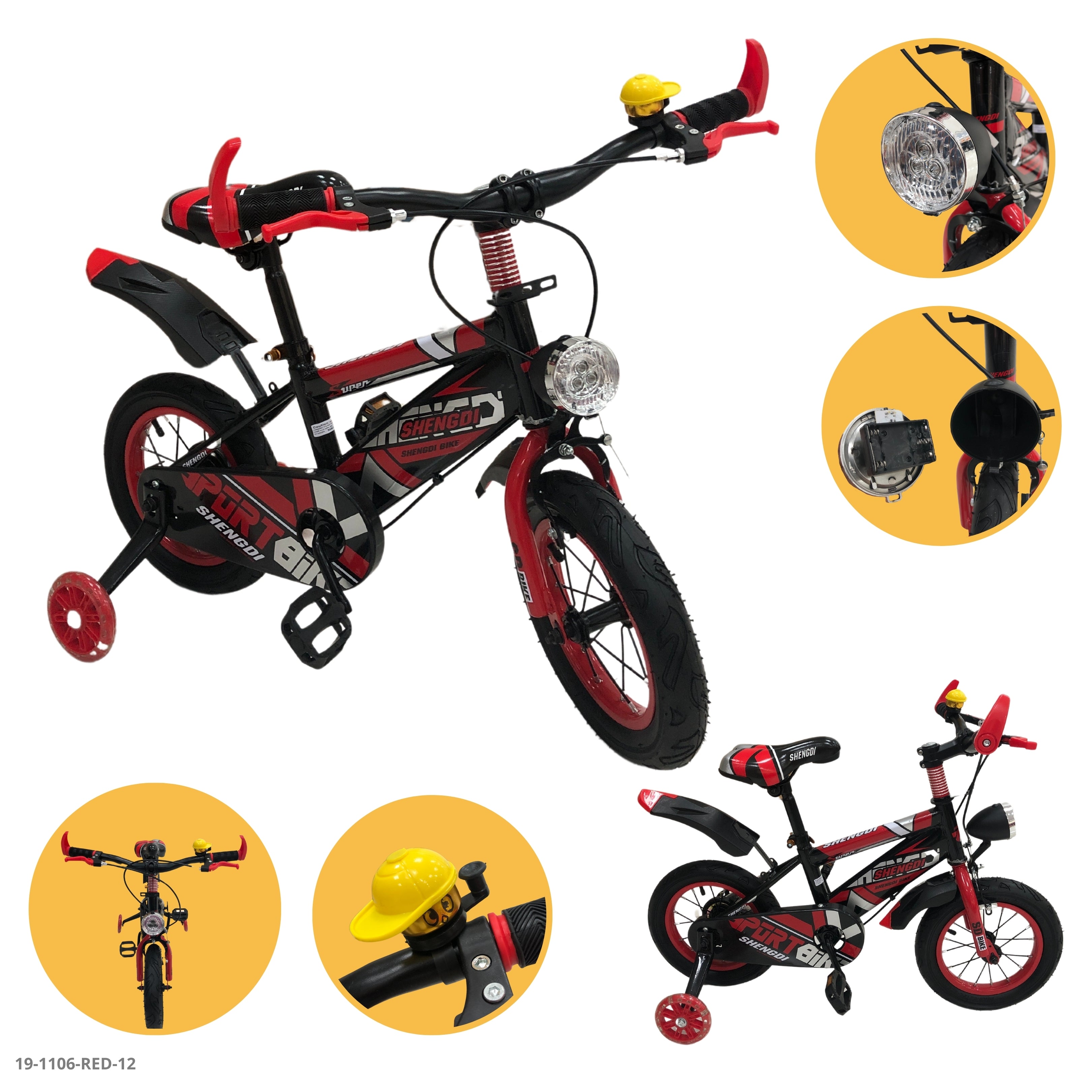 BICICLETA ROJA 12"