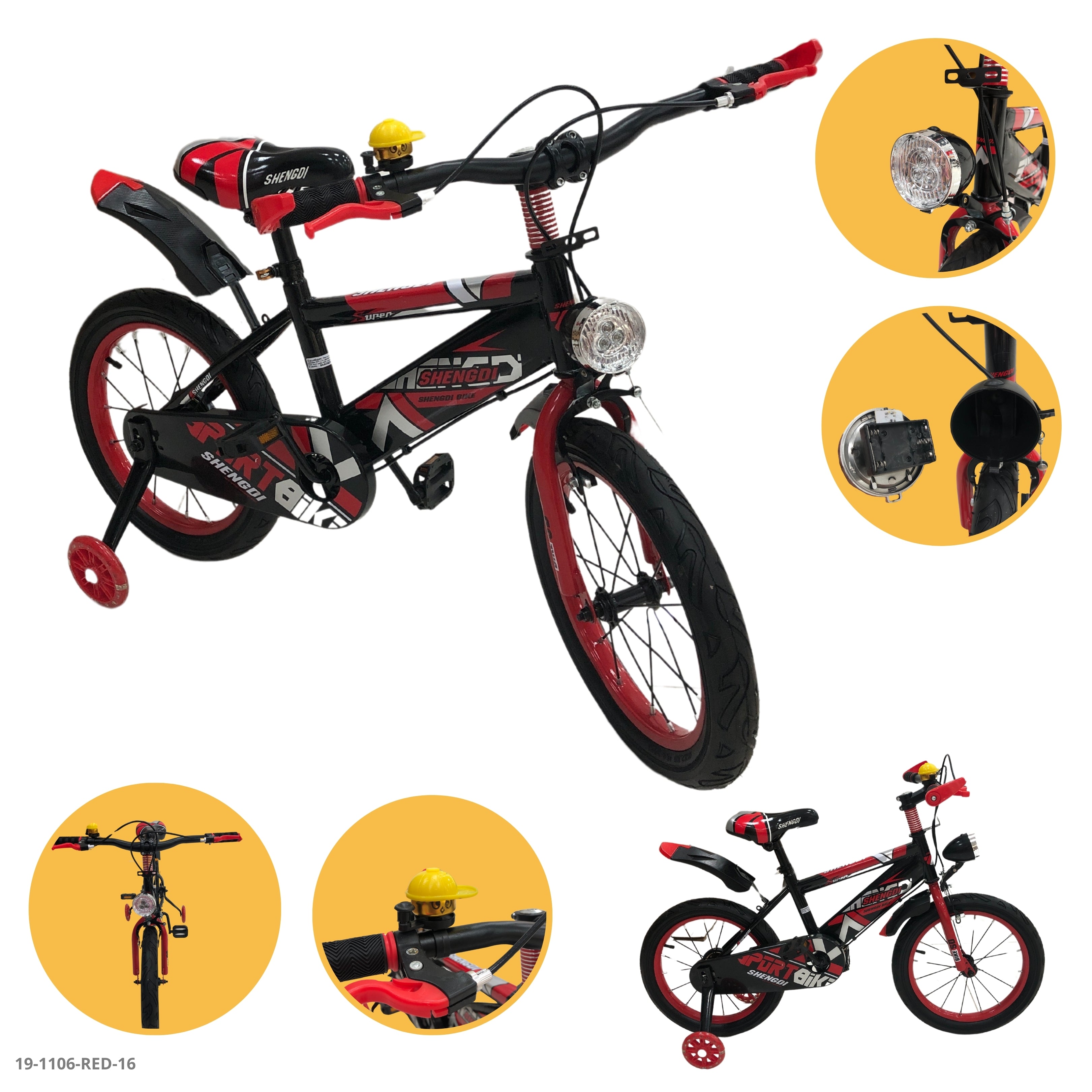 BICICLETA ROJA 16"