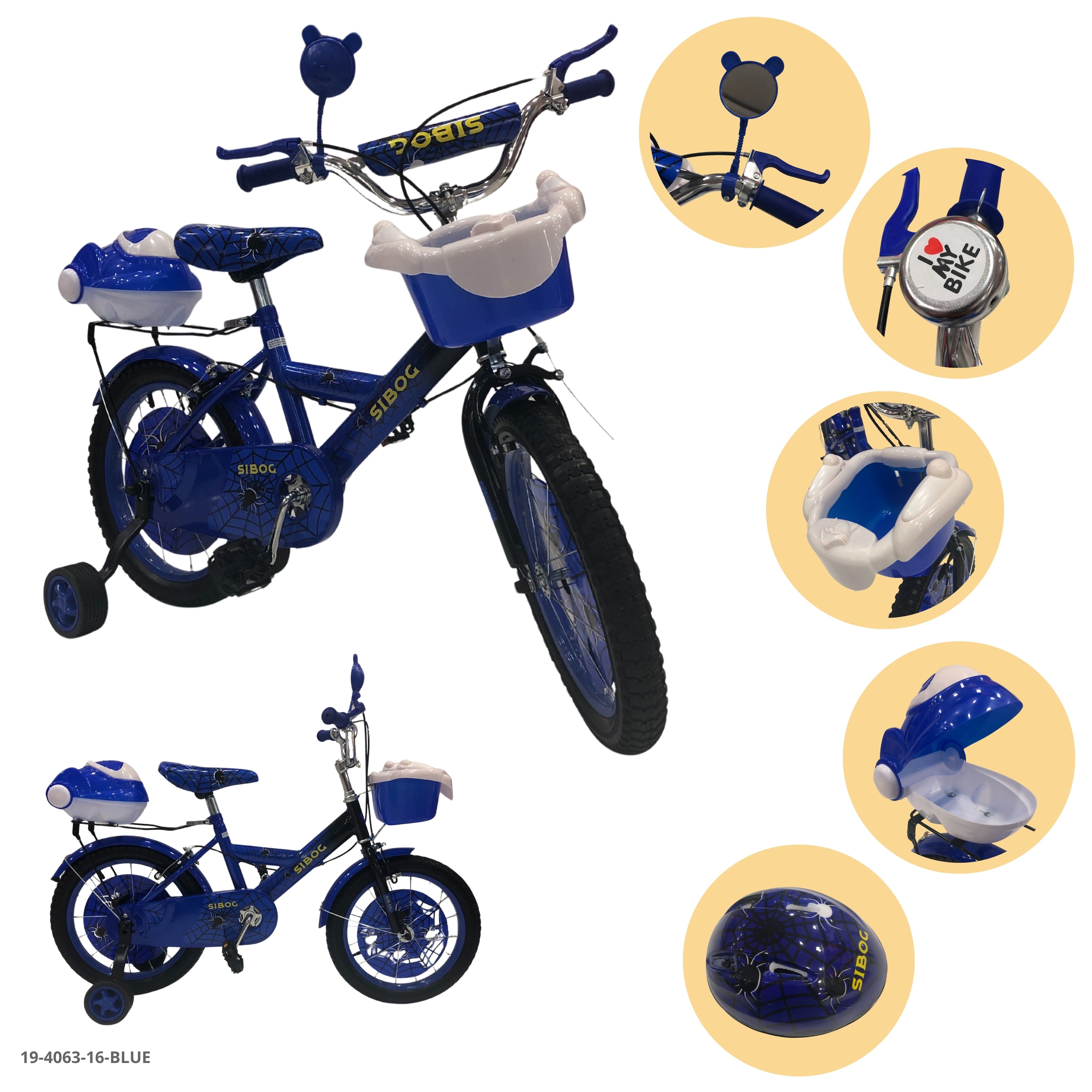 BICICLETA AZUL 16"