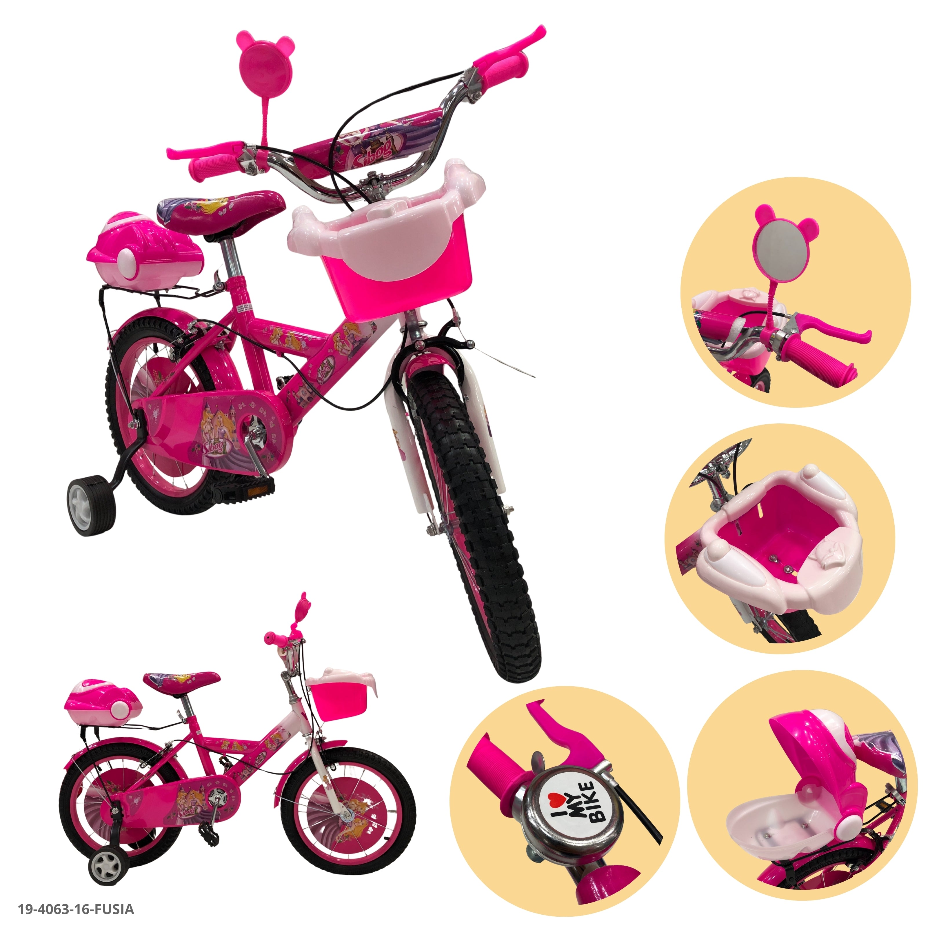BICICLETA FUSIA 16"
