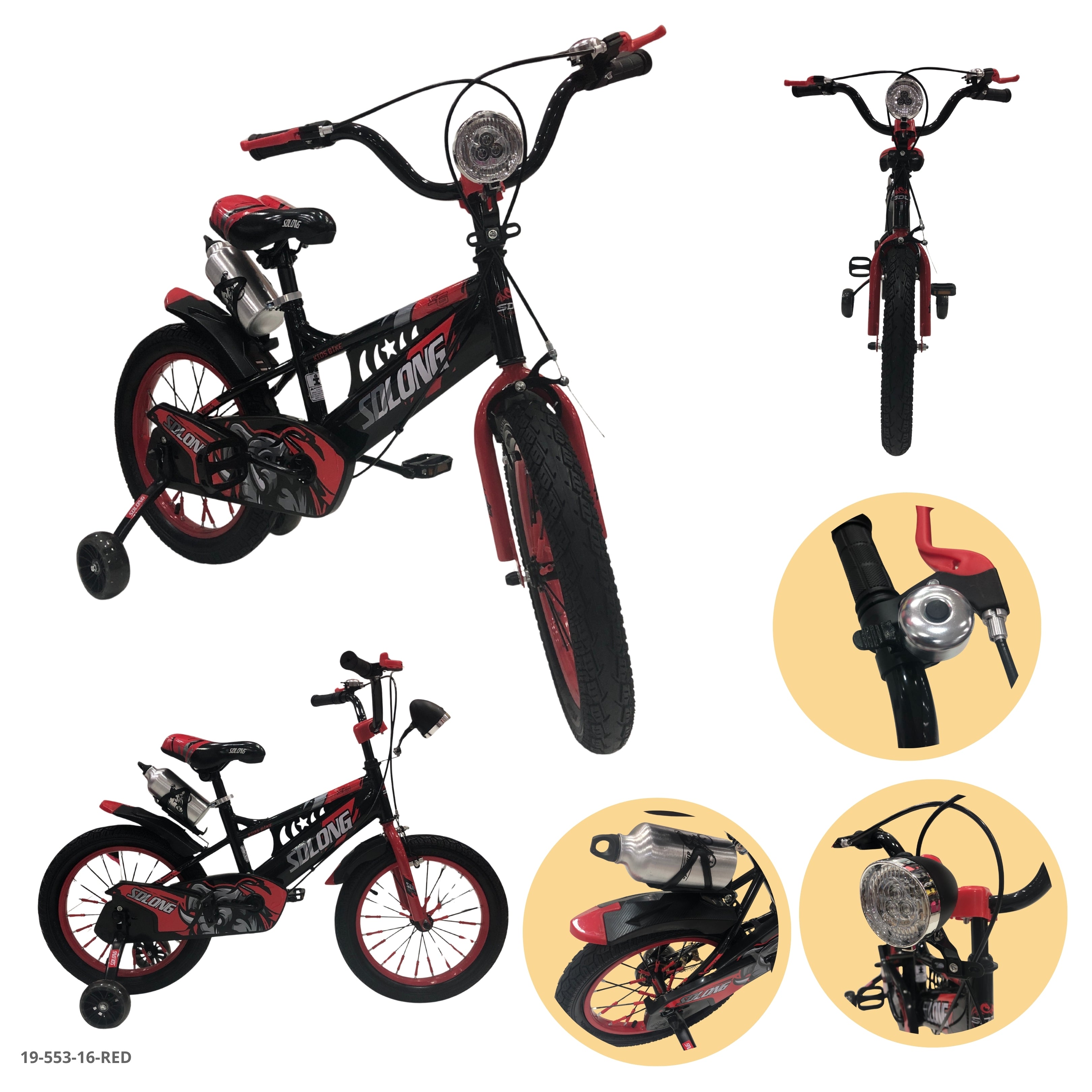 BICICLETA ROJA 16" C/CANASTA