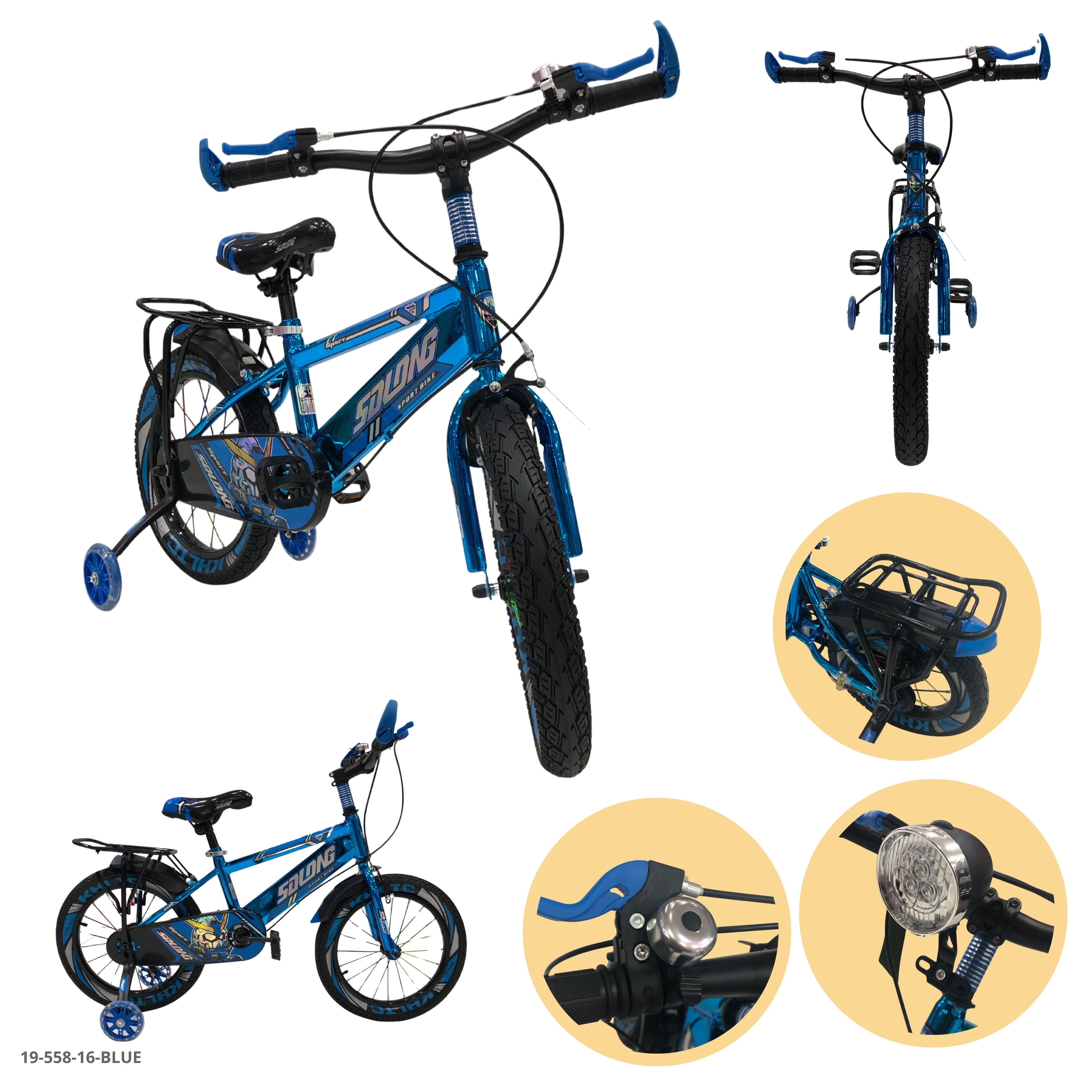 BICICLETA AZUL 16"