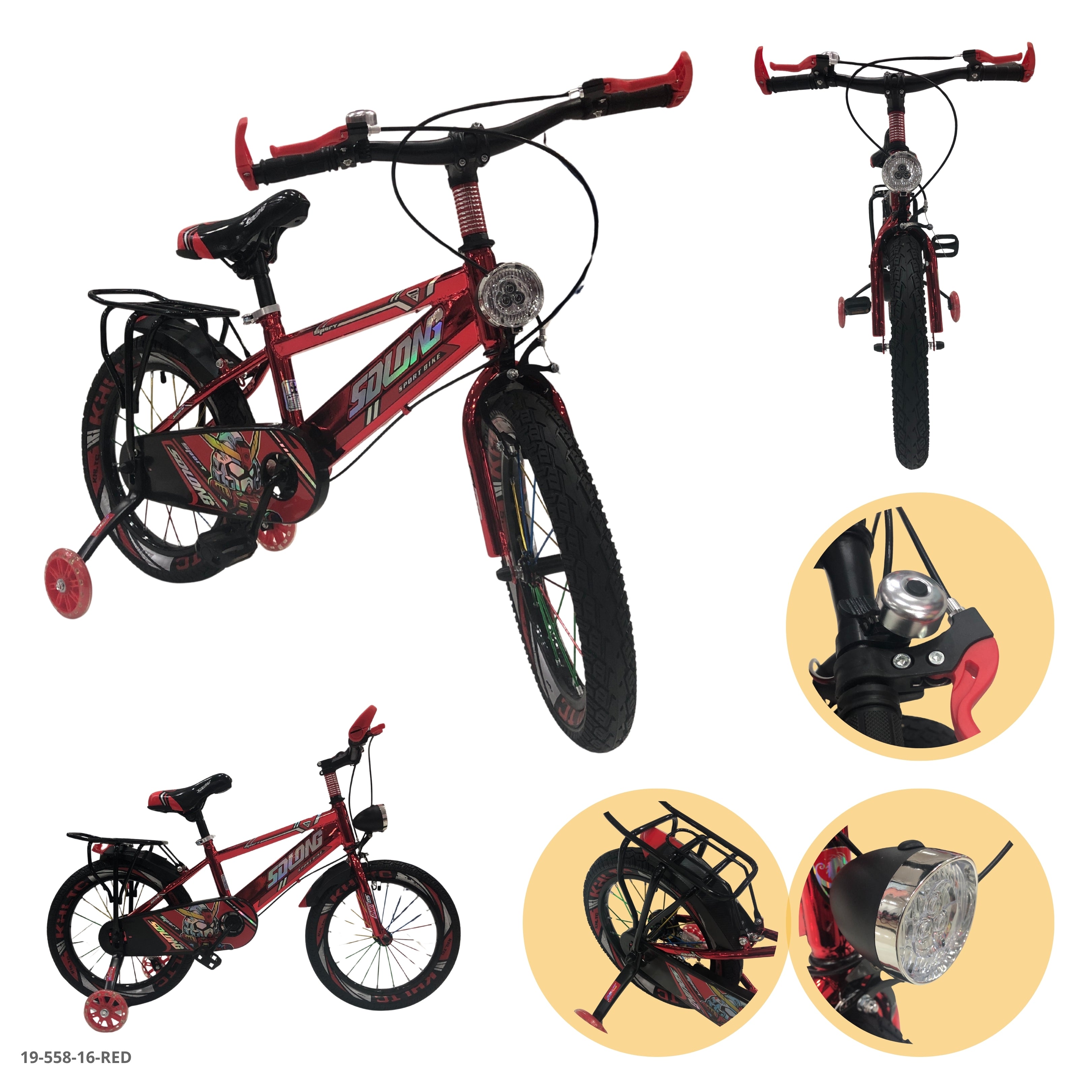 BICICLETA ROJA 16"