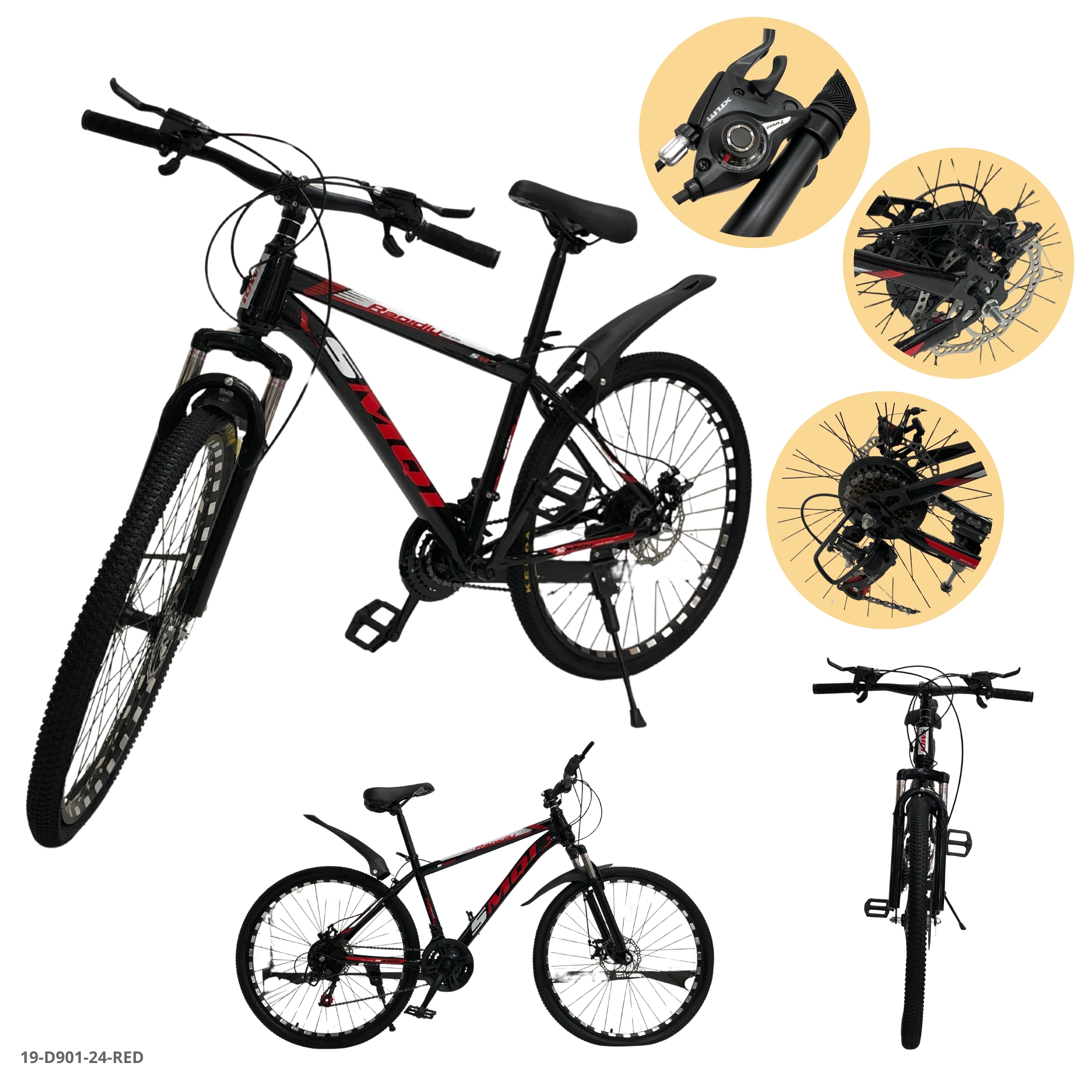 BICICLETA ROJA 24"