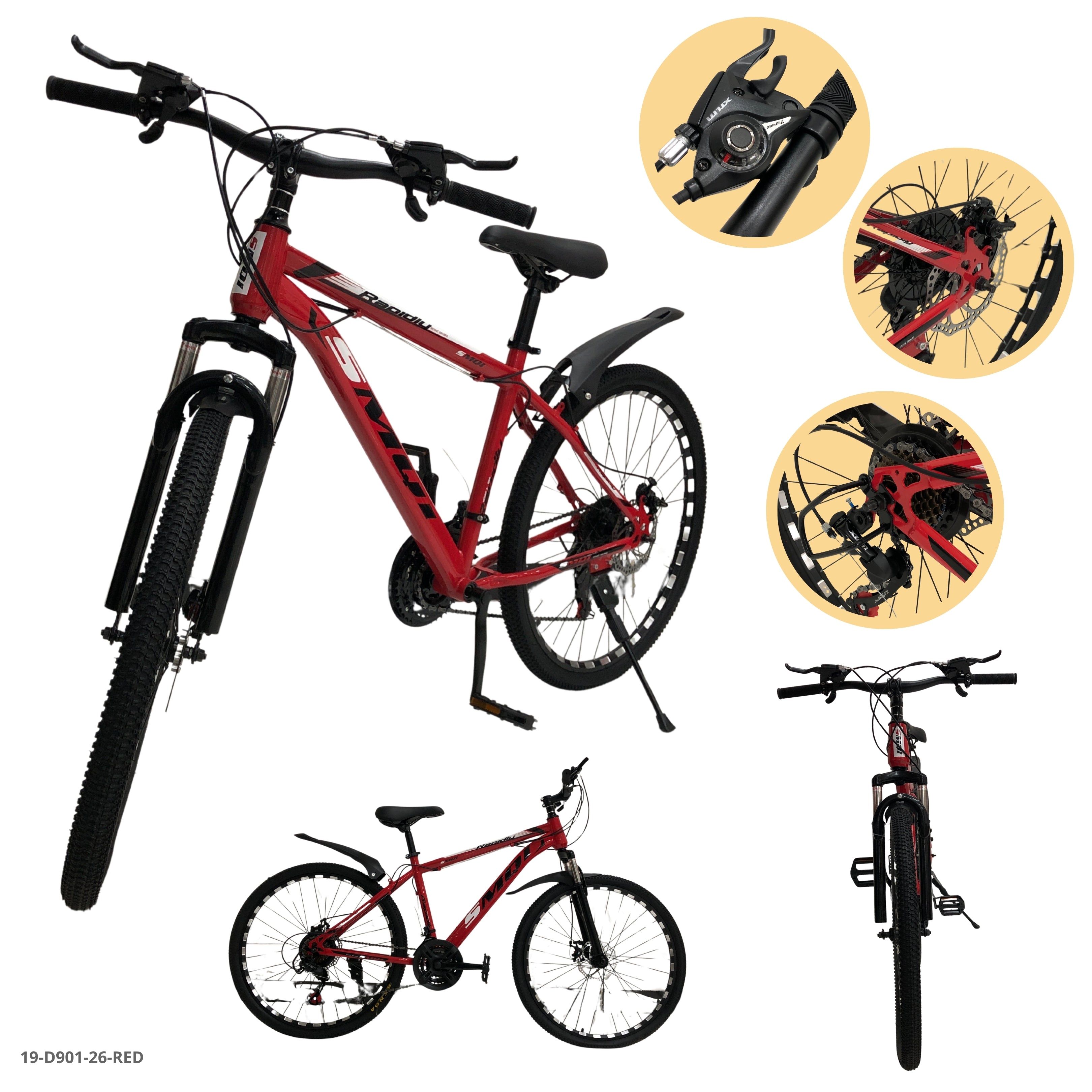 BICICLETA ROJA 26"