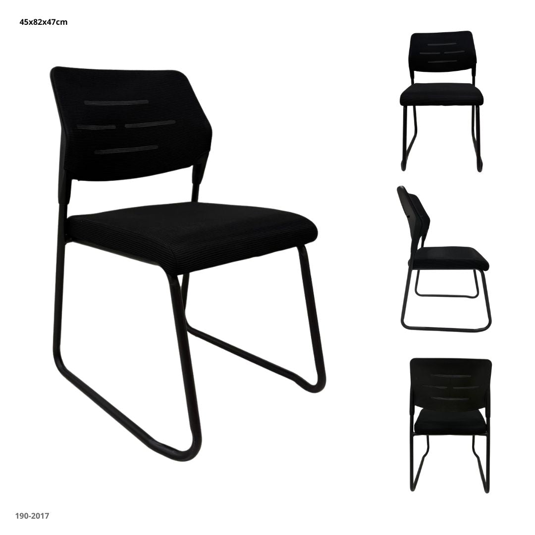 SILLA DE OFICINA NEGRA FIJA 4