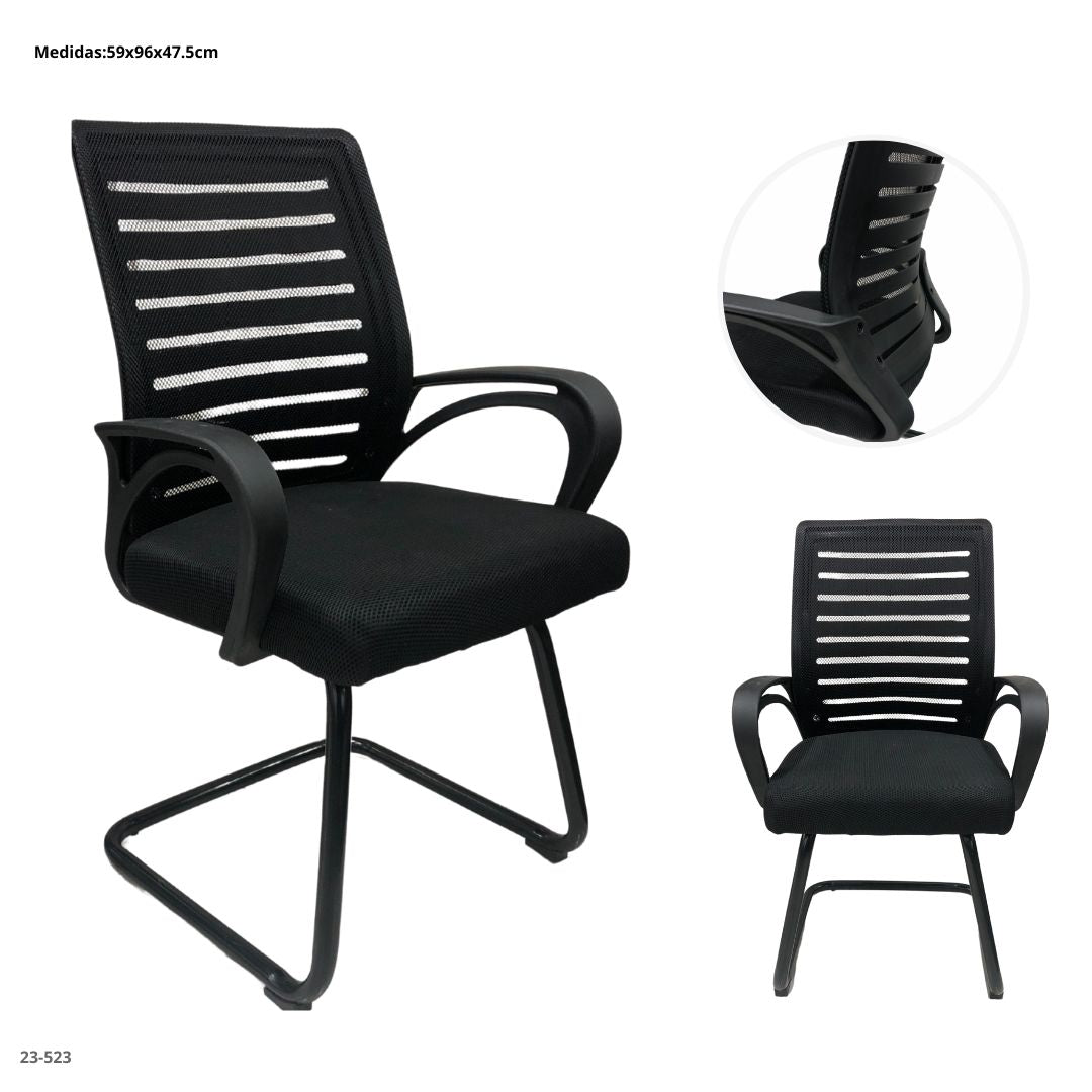 SILLA DE OFICINA METAL/  FIJA