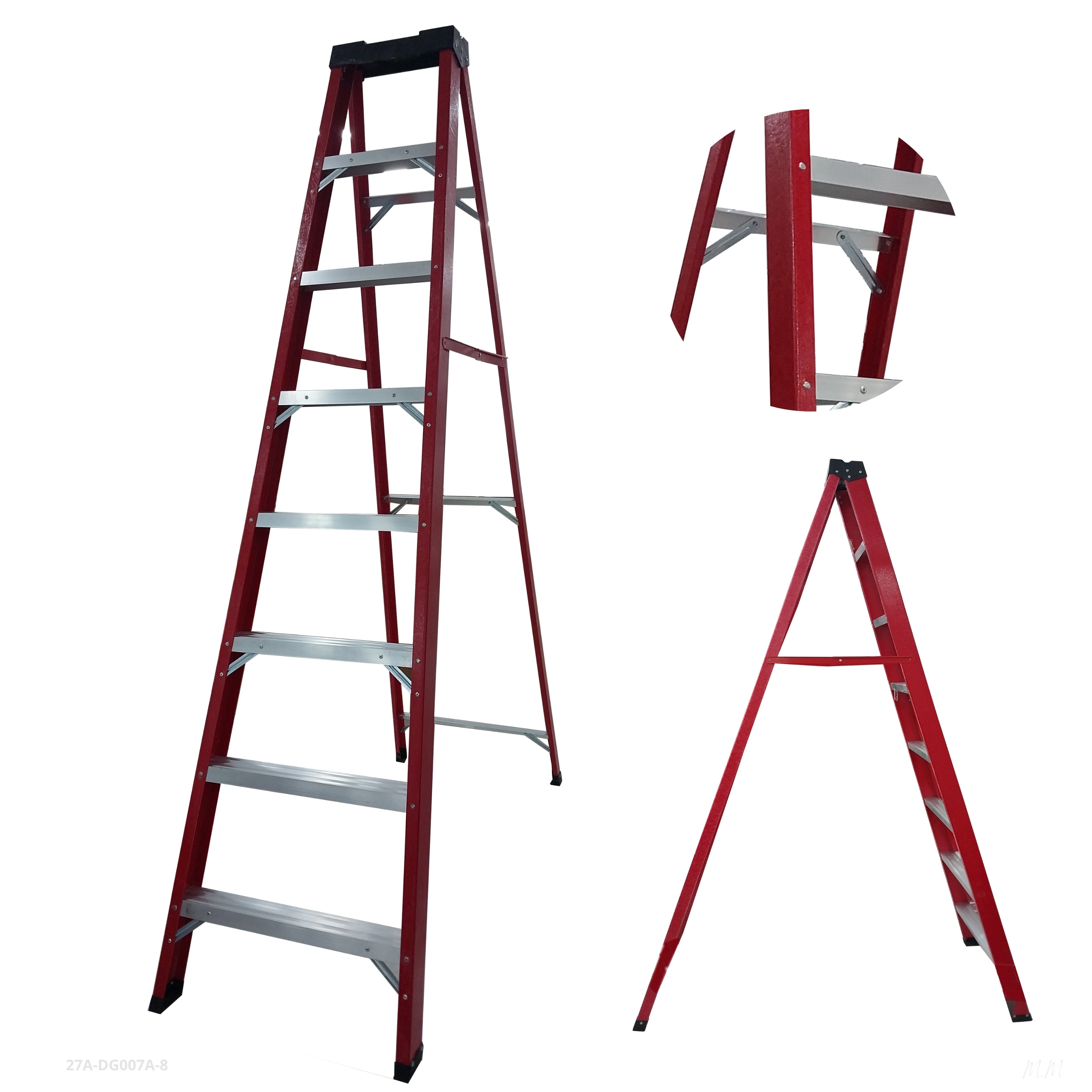 LADDER/SINGLE SIDE 8 STEPS / 27A-DG007A-8