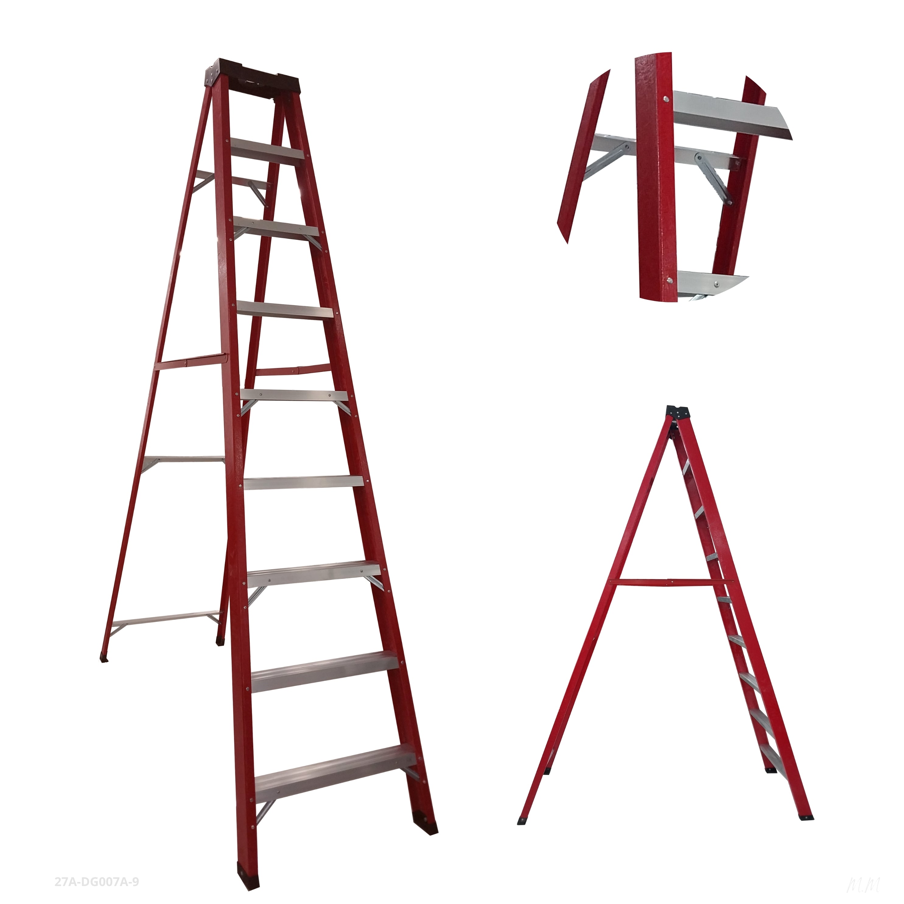 LADDER/SINGLE SIDE 9 STEPS / 27A-DG007A-9