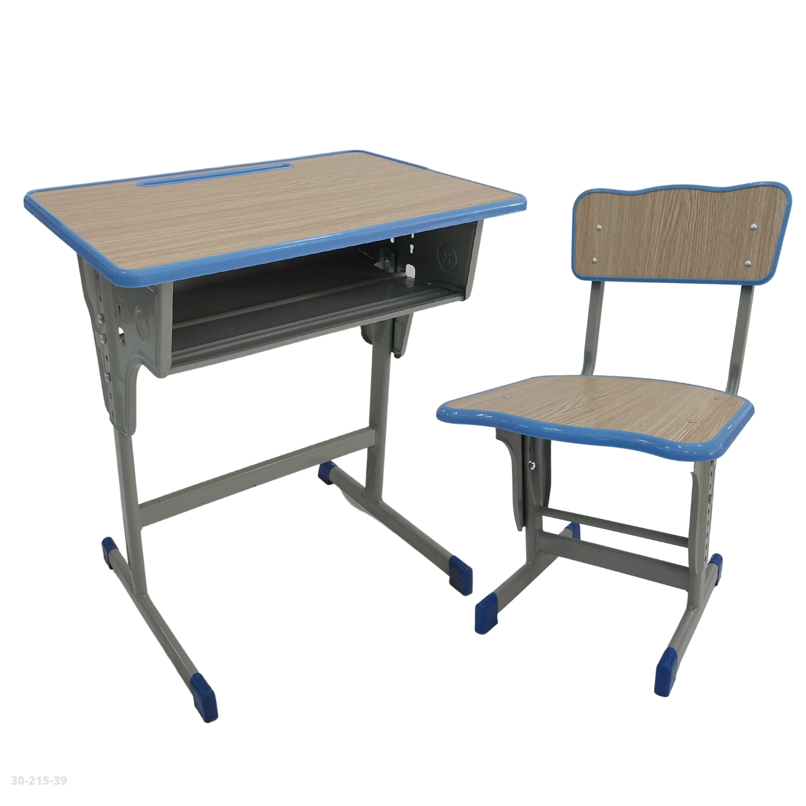 SCHOOL TABLE WITH WOOD COLOR CHAIR / 30-215-39