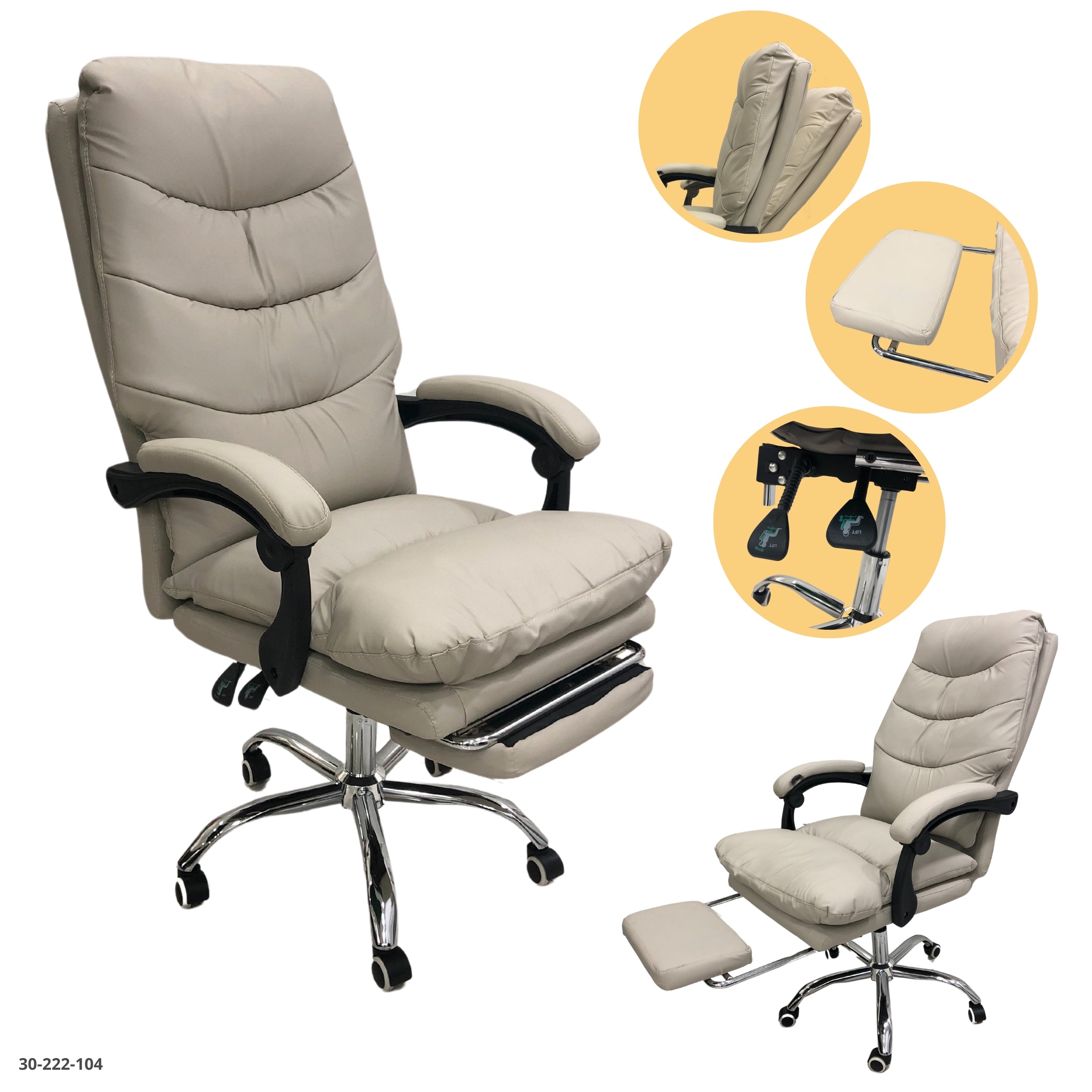 SILLA DE OFICINA GRIS