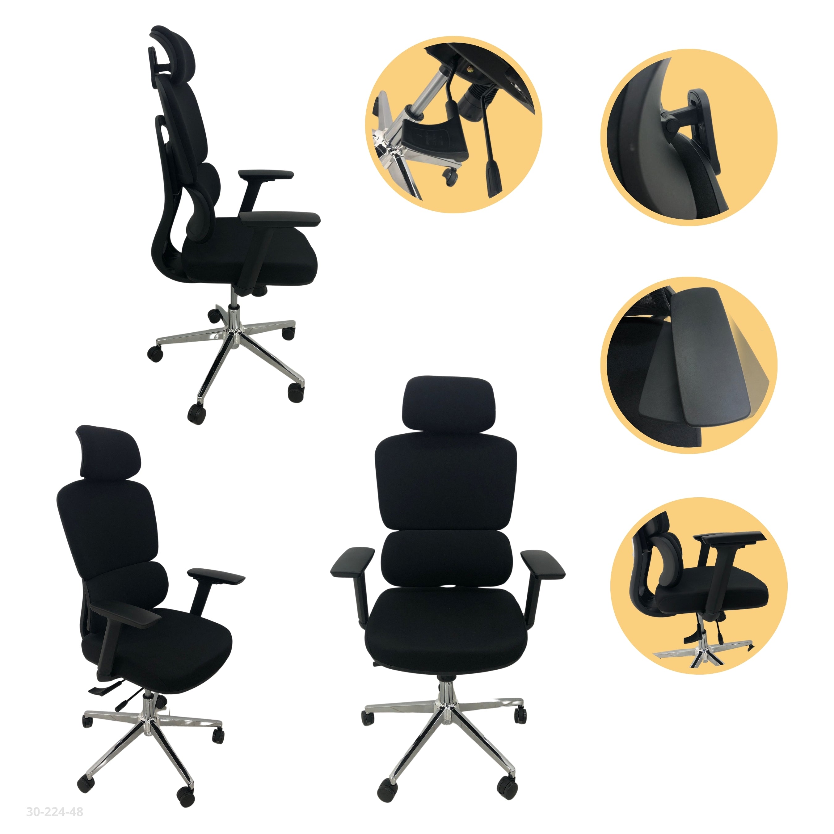 SILLA DE OFICINA NEGRA