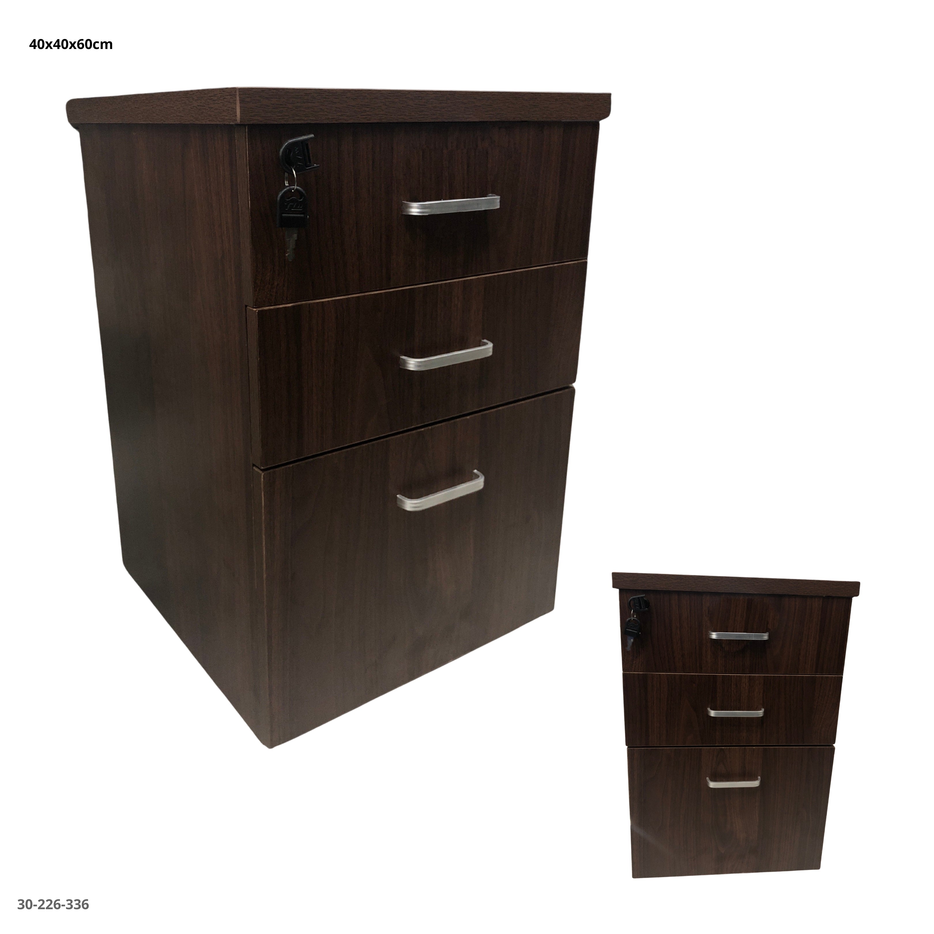 GABINETE DE OFICINA 3 GAVETAS  40*40*60