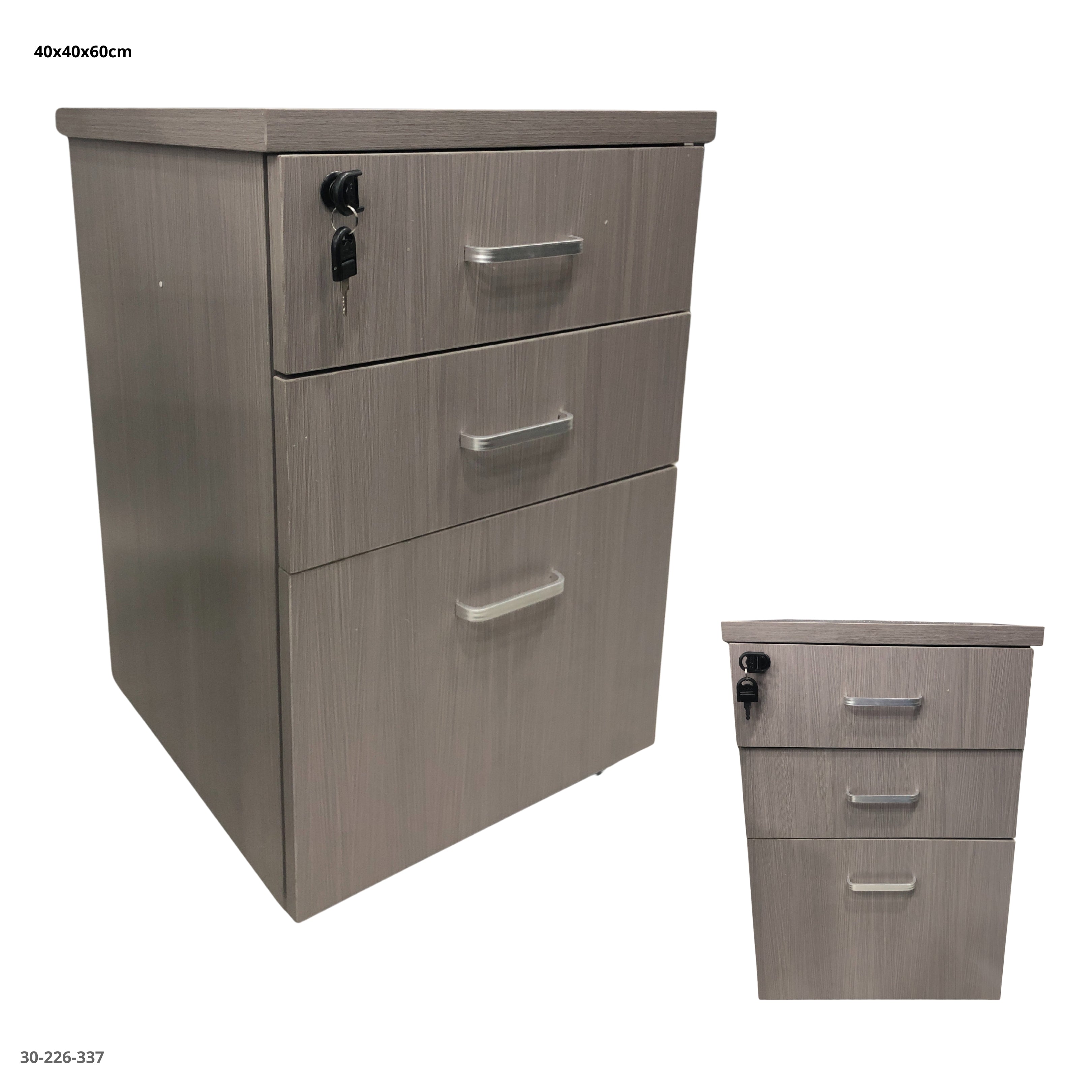 GABINETE DE OFICINA 3 GAVETAS  40*40*60