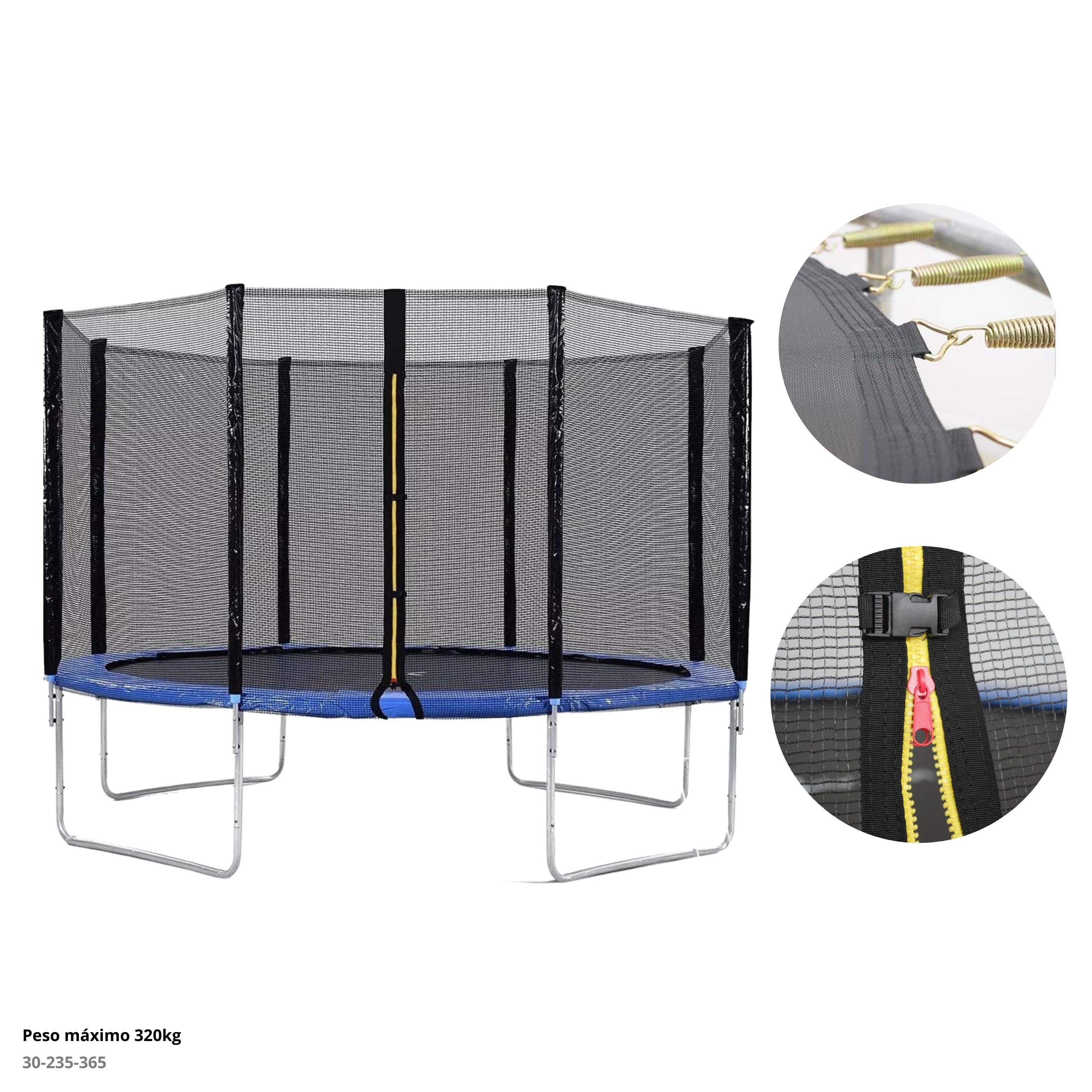TRAMPOLIN 12' (366cmX250cm ALTO)