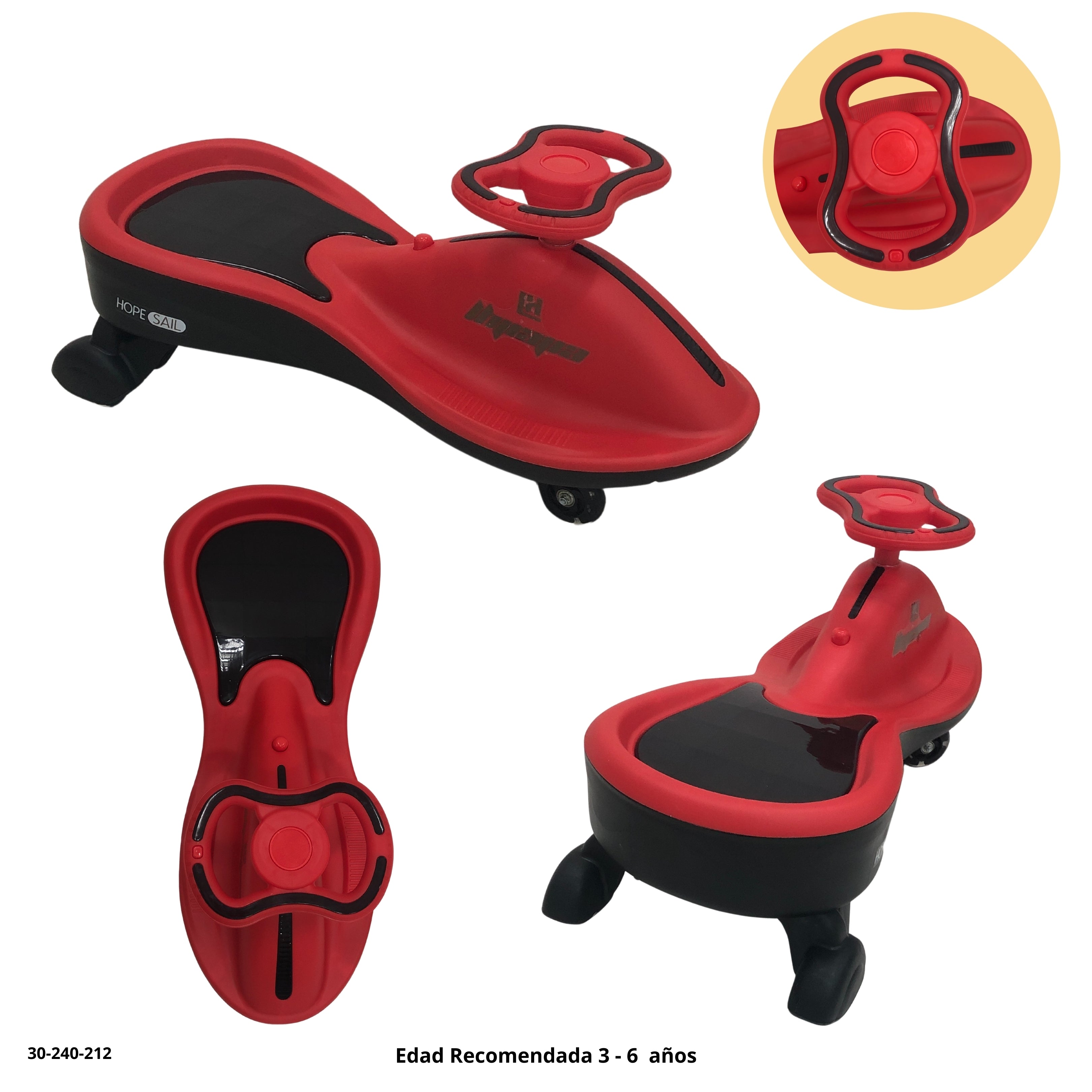 CARRITO ROJO  CON LUCES
