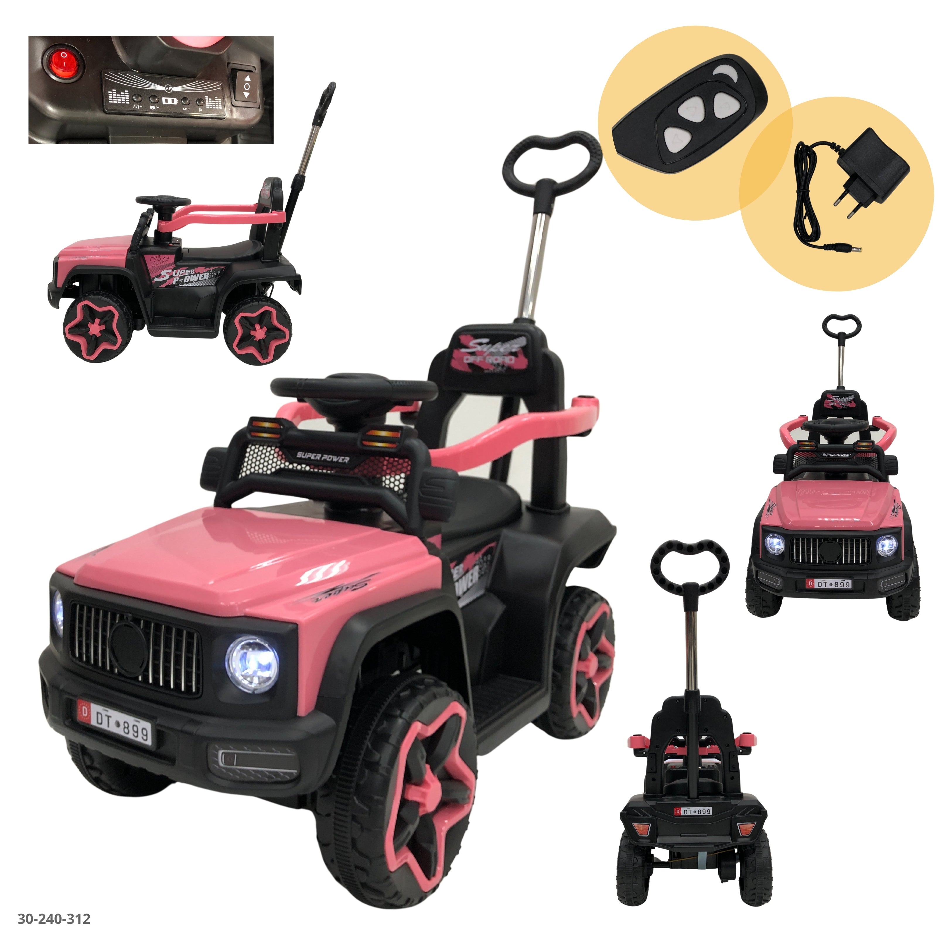 MOTO ROSADO P/NIÑOS