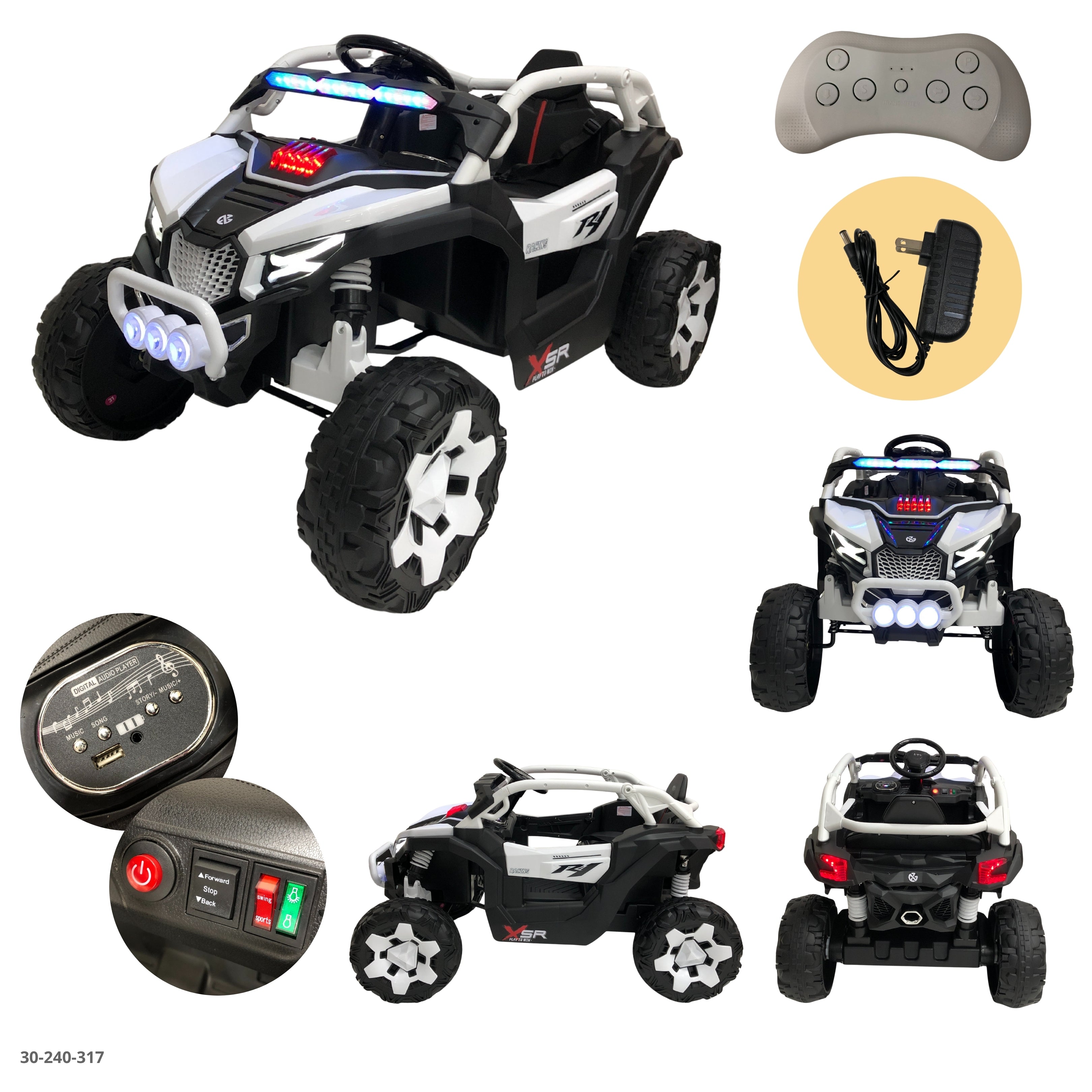 CARRO BLANCO  PARA NIÑOS