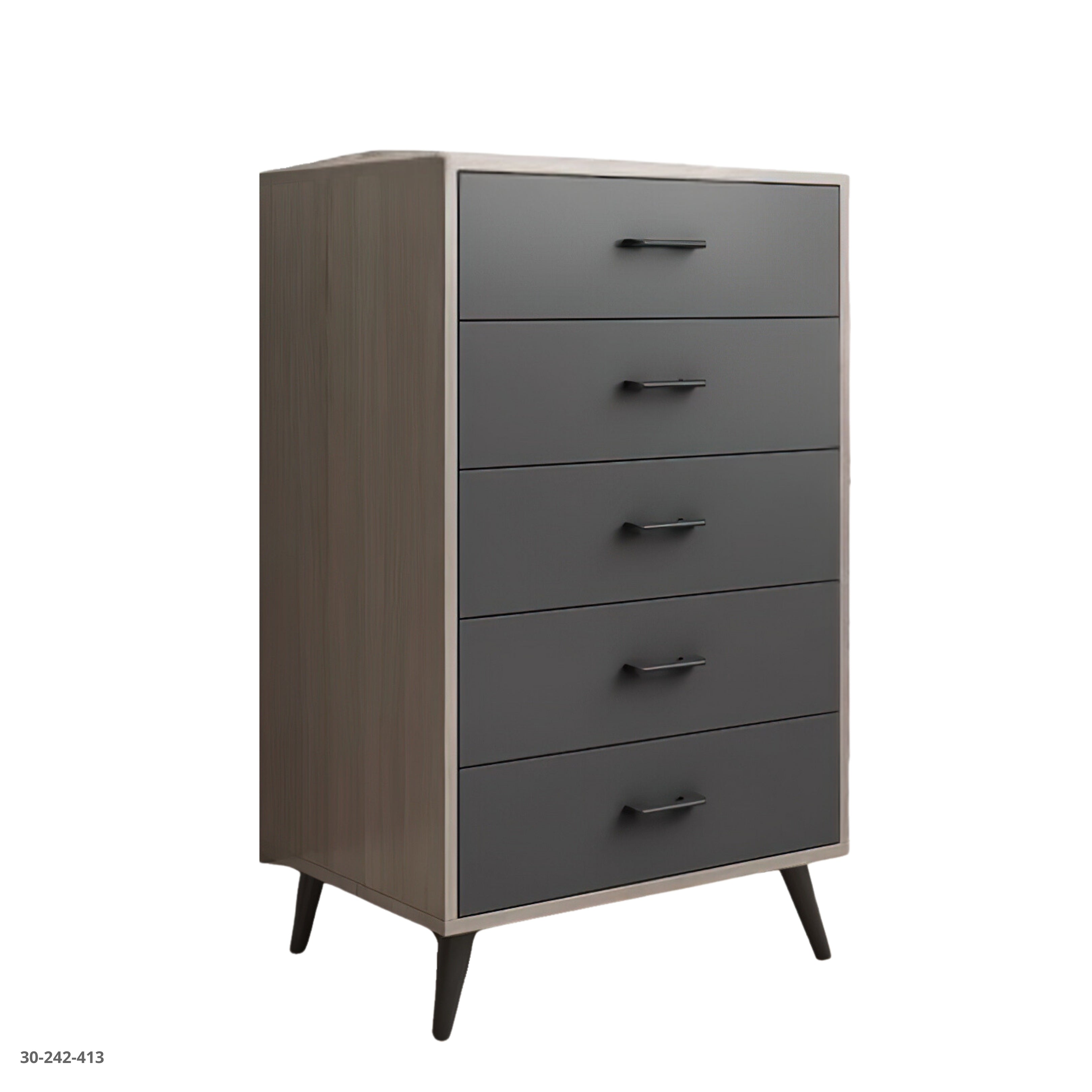 GAVETERO GRIS OAK 5GAVETAS 60*40*97CM DM25